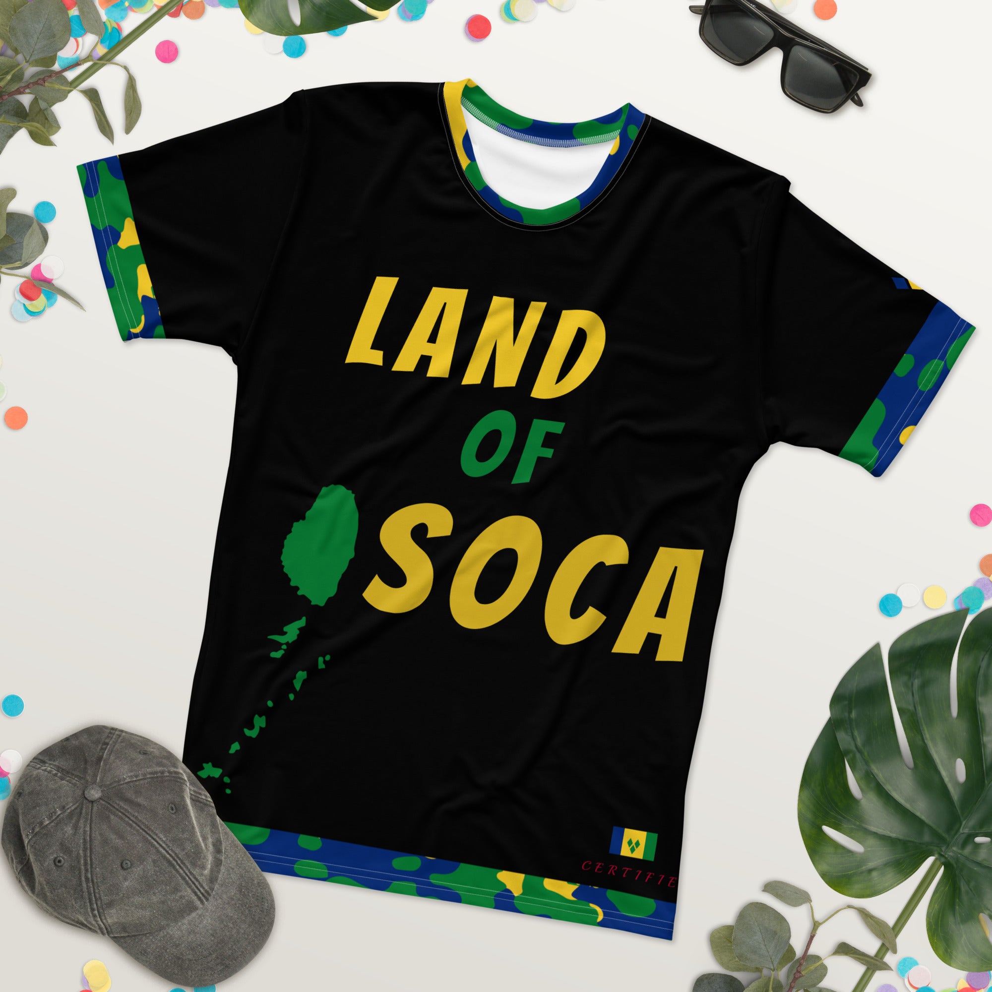 Saint Vincent Land of Soca CAMO t-shirt-Fete Massive