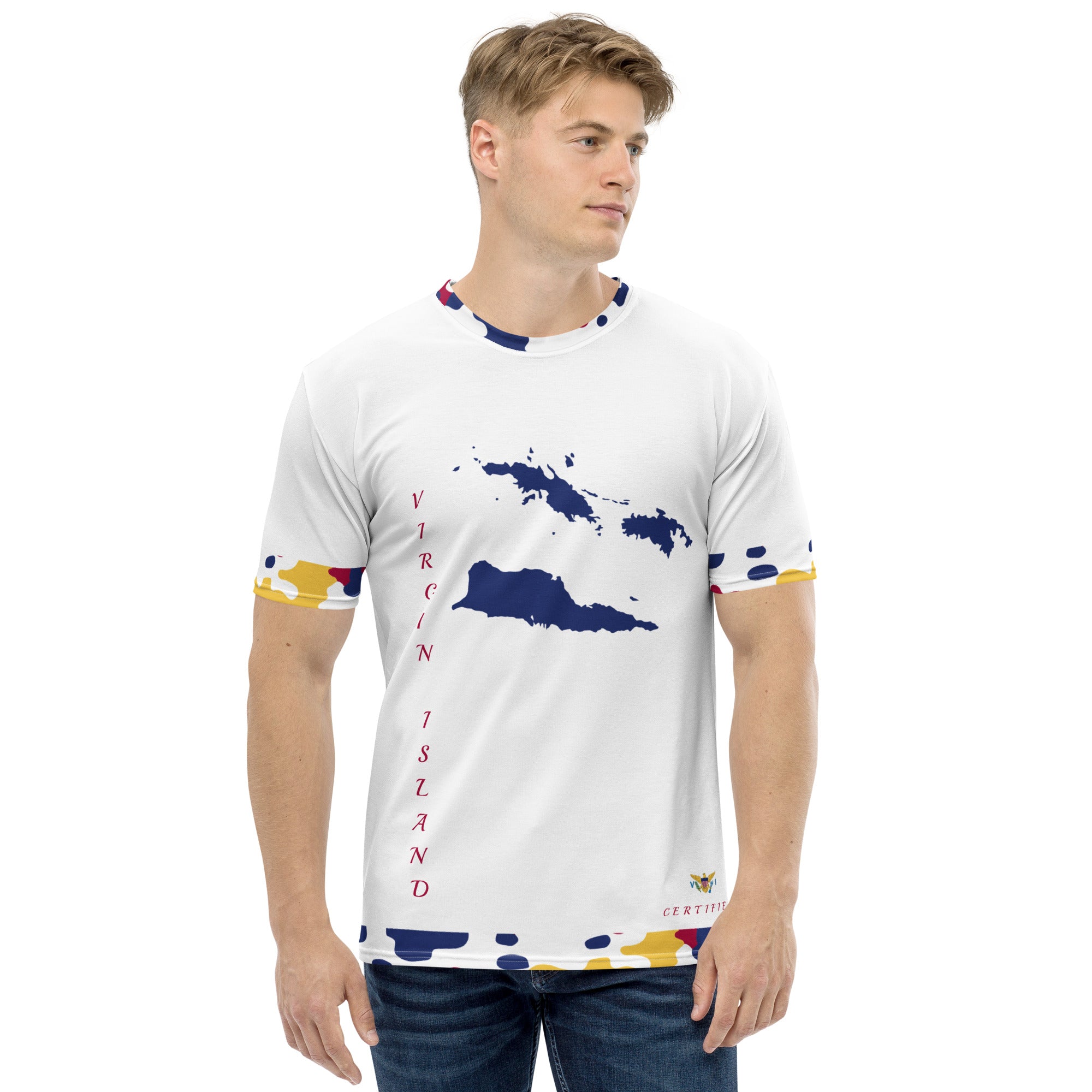 Virgin Islands Fetren CAMO tee (White)-Fete Massive