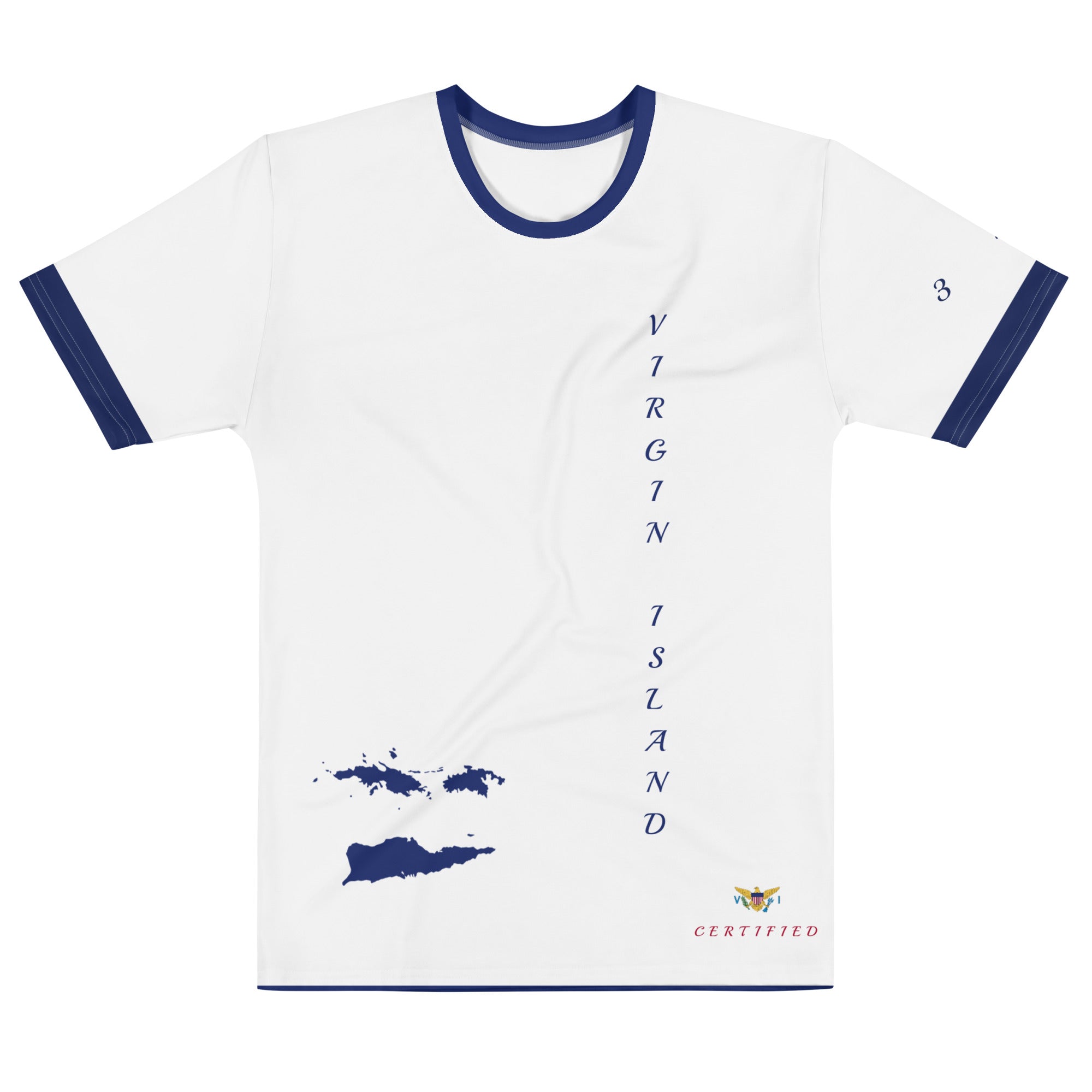 Virgin Islands Fetren tee Blue trim-Fete Massive