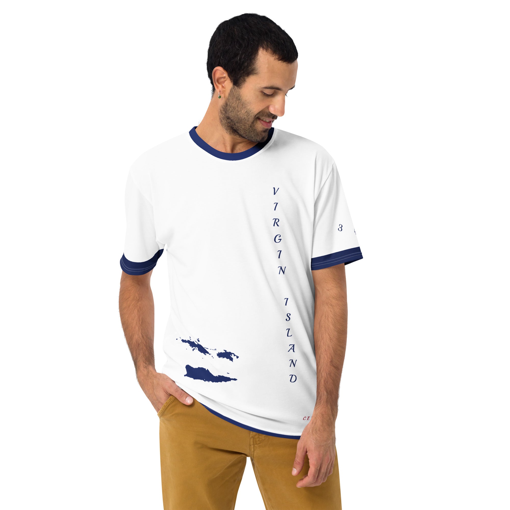 Virgin Islands Fetren tee Blue trim-Fete Massive