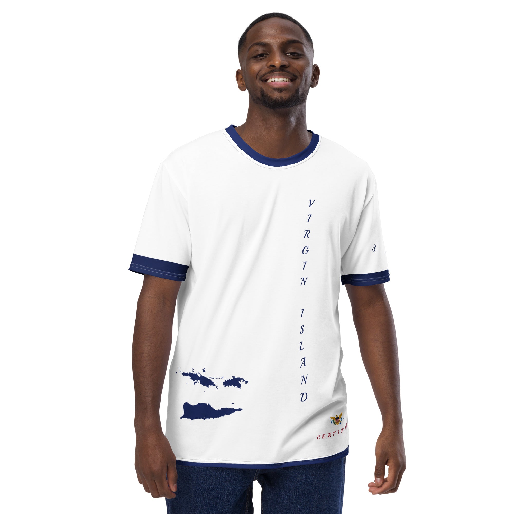 Virgin Islands Fetren tee Blue trim-Fete Massive