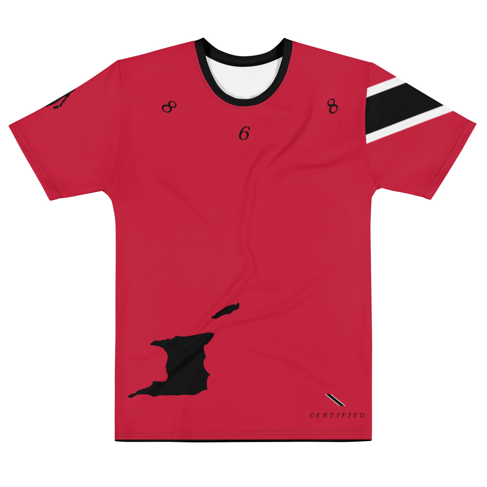 Trinidad Fetren Men's t-shirt (Red without trini word)-Fete Massive