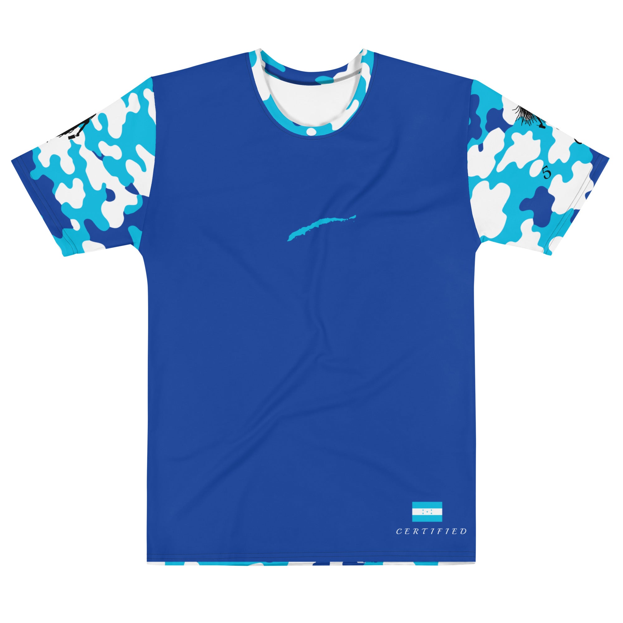 Honduras CAMO Fetren tee (Blue)-Fete Massive