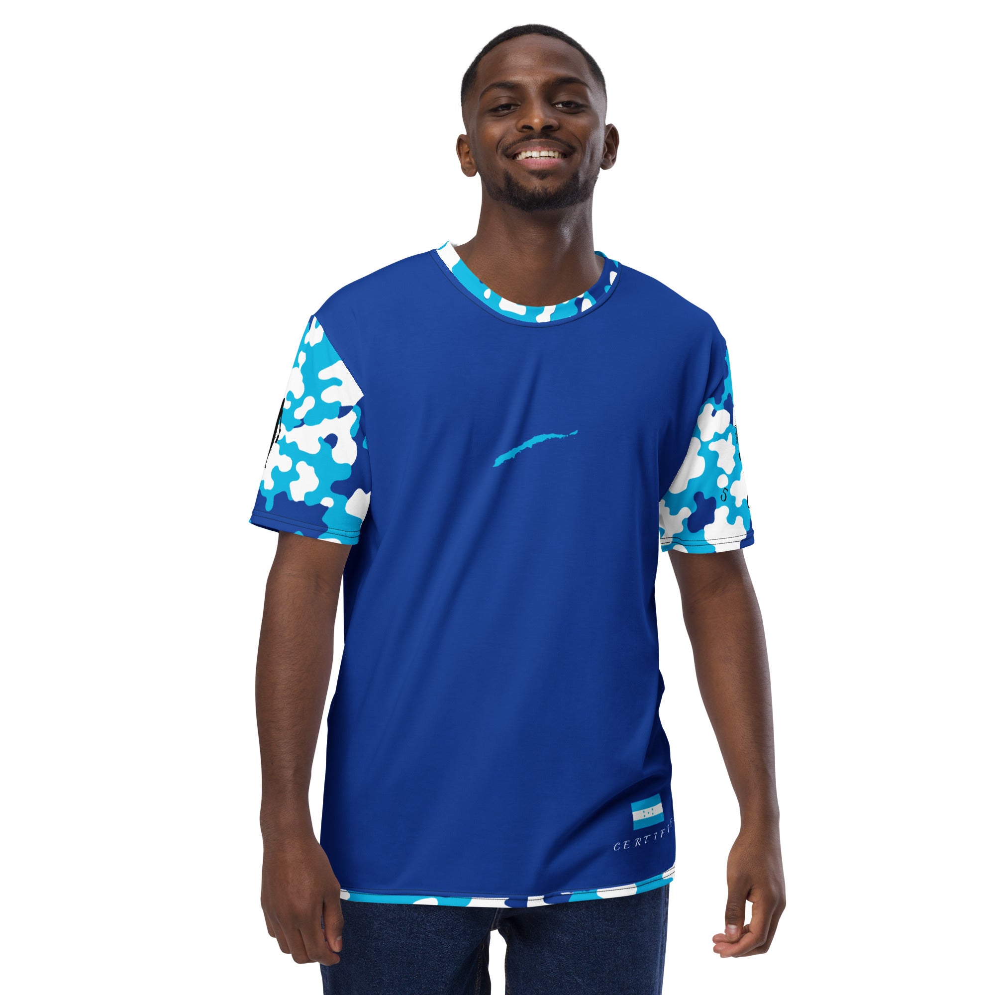 Honduras CAMO Fetren tee (Blue)-Fete Massive