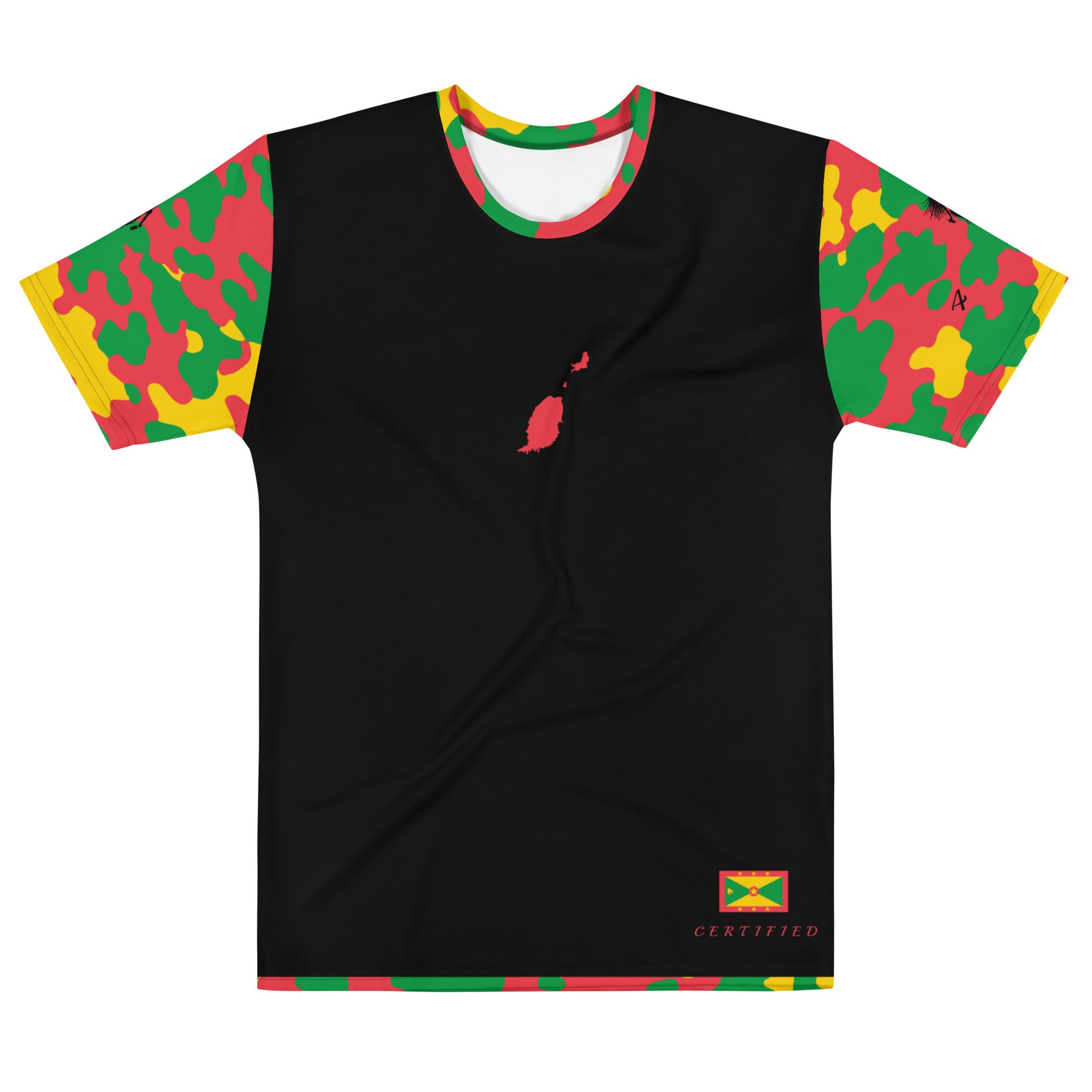 Grenada Fetren CAMO (Full Sleeve) Men's t-shirt (Black)-Fete Massive