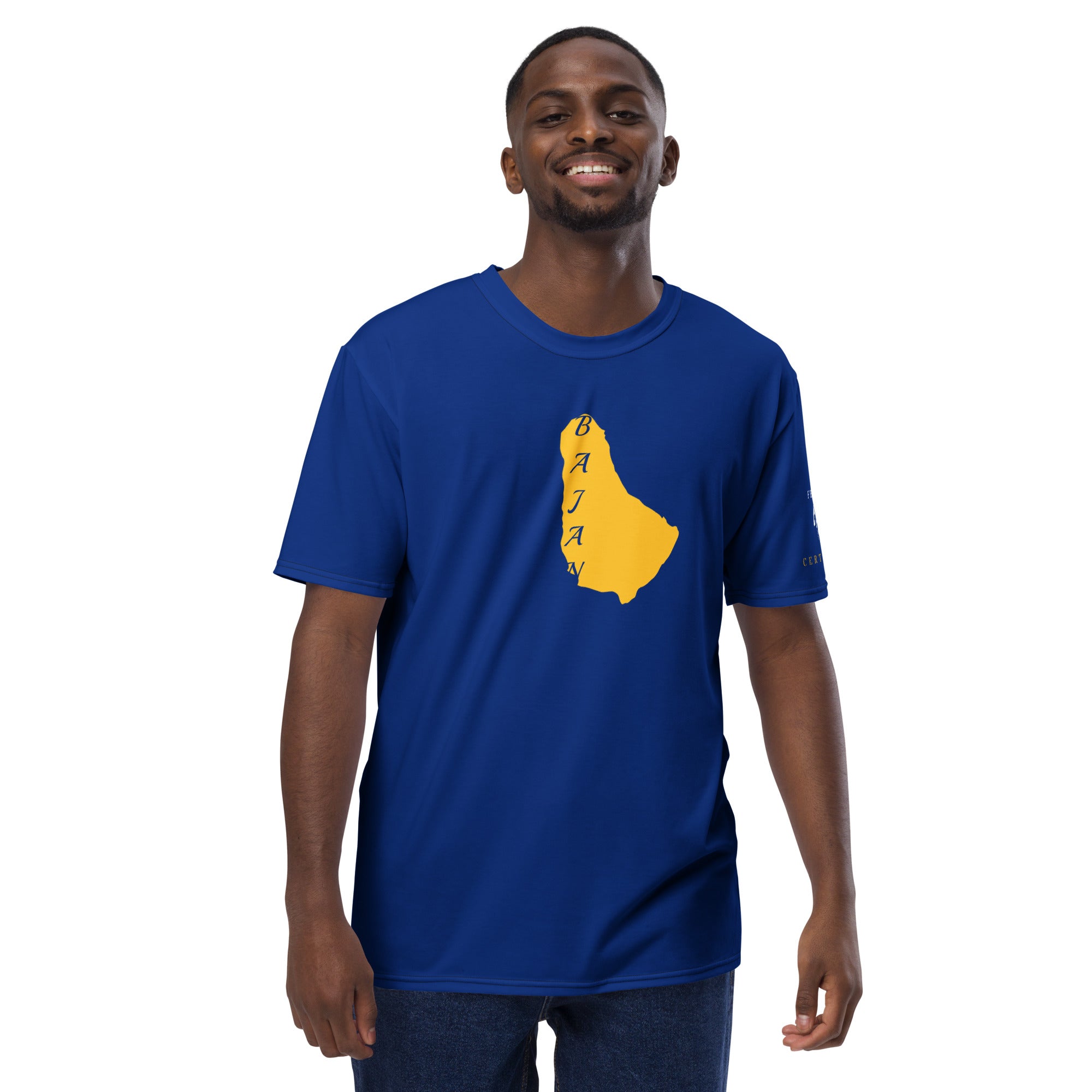 Barbados Fetren Men's t-shirt (Blue)-Fete Massive