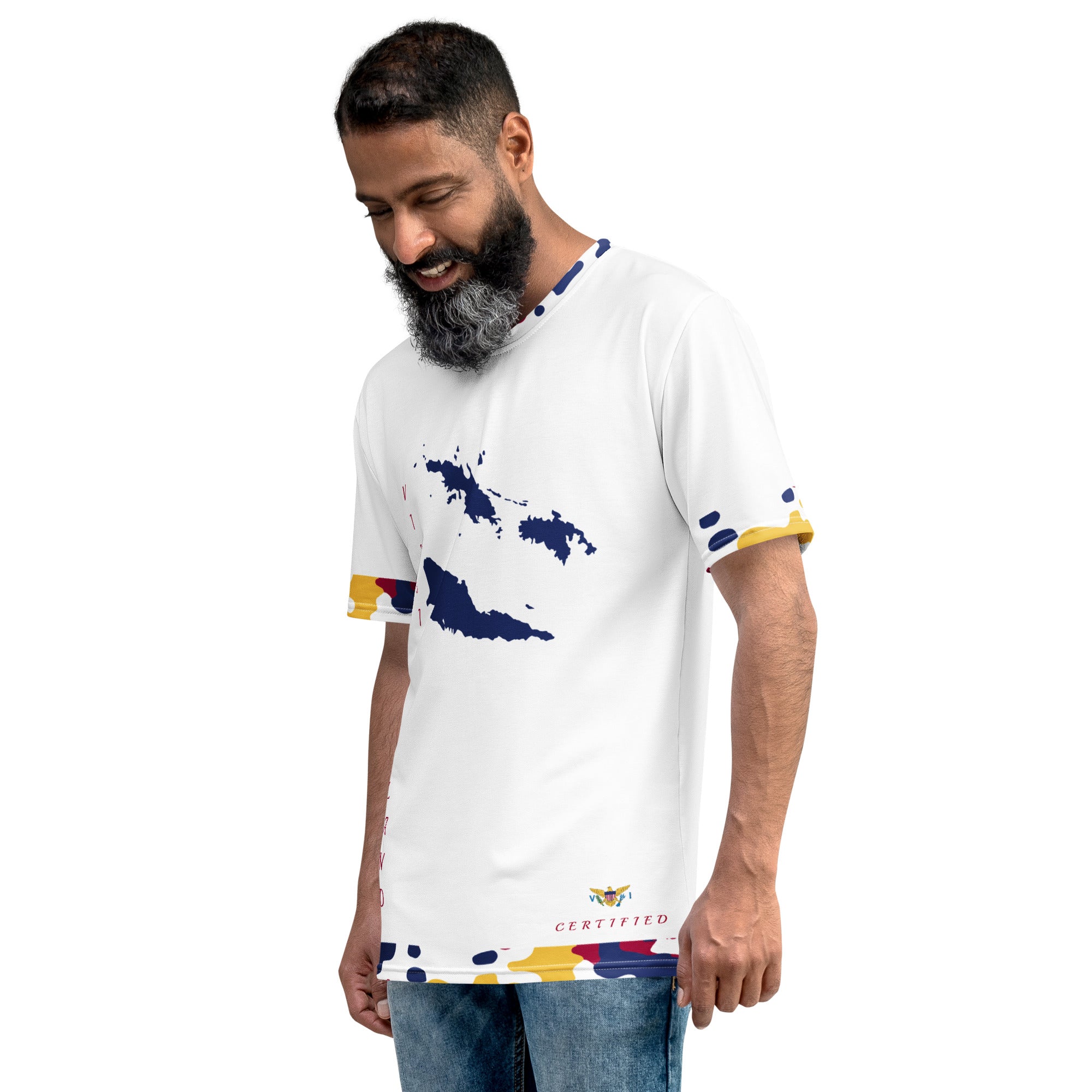 Virgin Islands Fetren CAMO tee (White)-Fete Massive