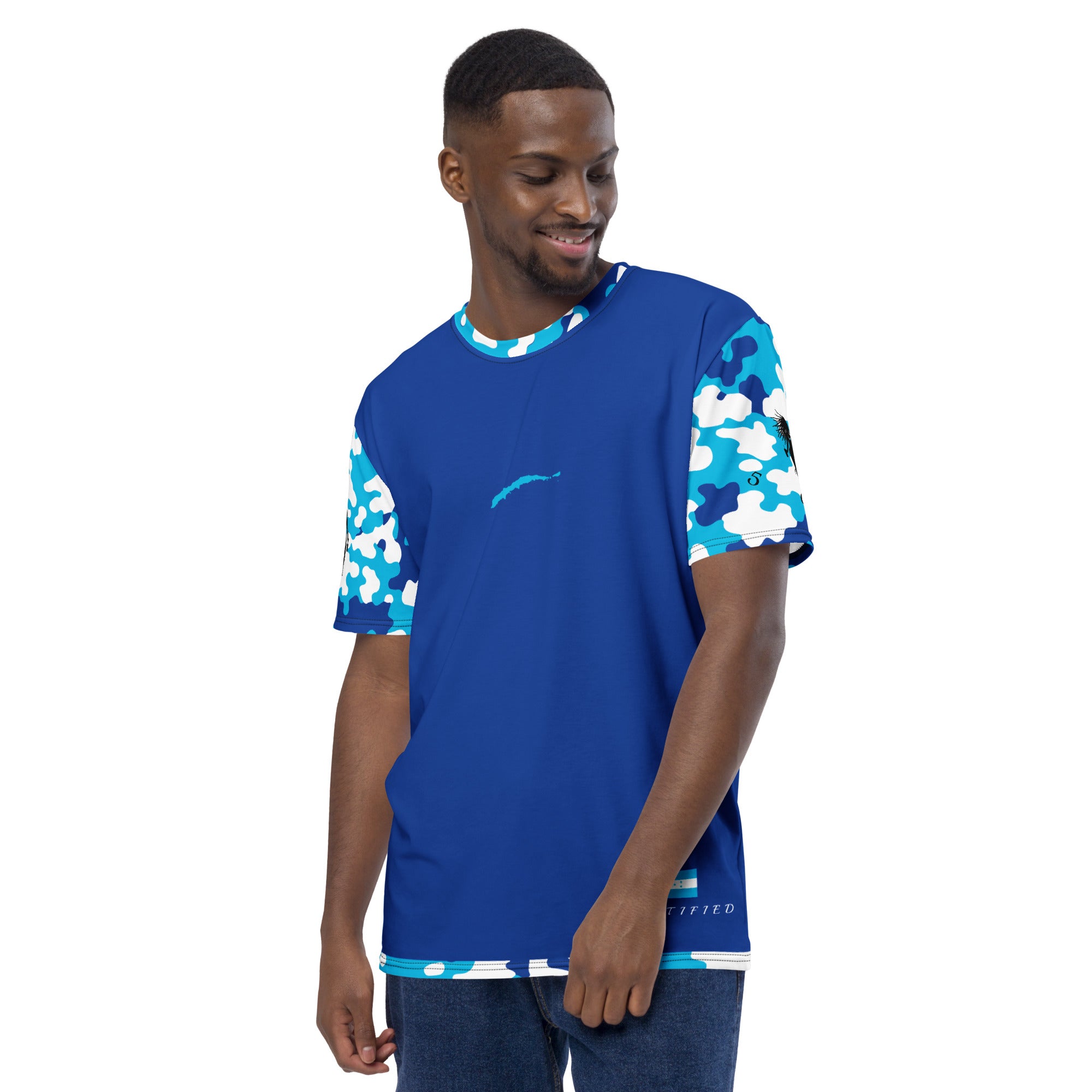 Honduras CAMO Fetren tee (Blue)-Fete Massive