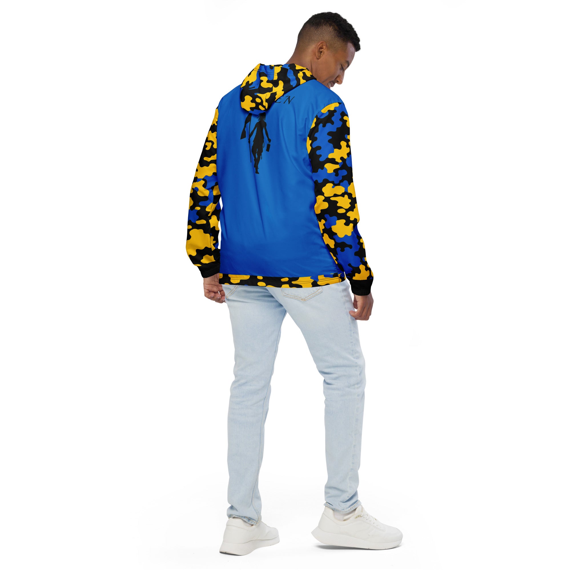 Fetren (Saint Lucia Blue) Men’s windbreaker-Fete Massive