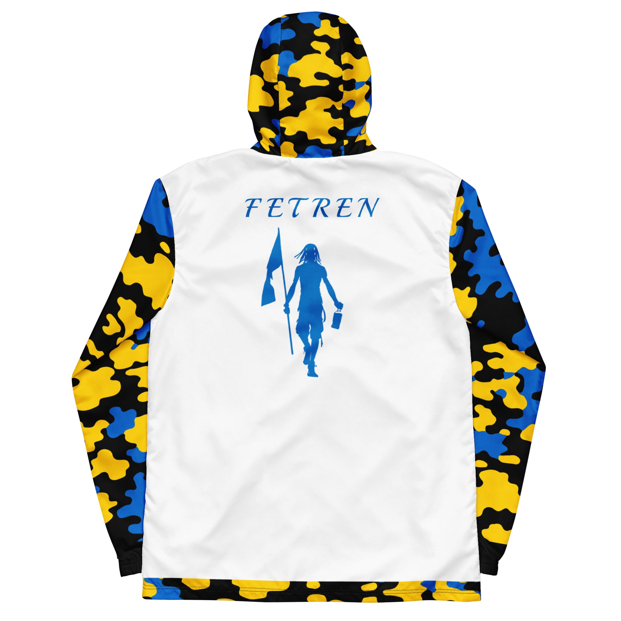 Fetren (Saint Lucia White) Men’s windbreaker-Fete Massive