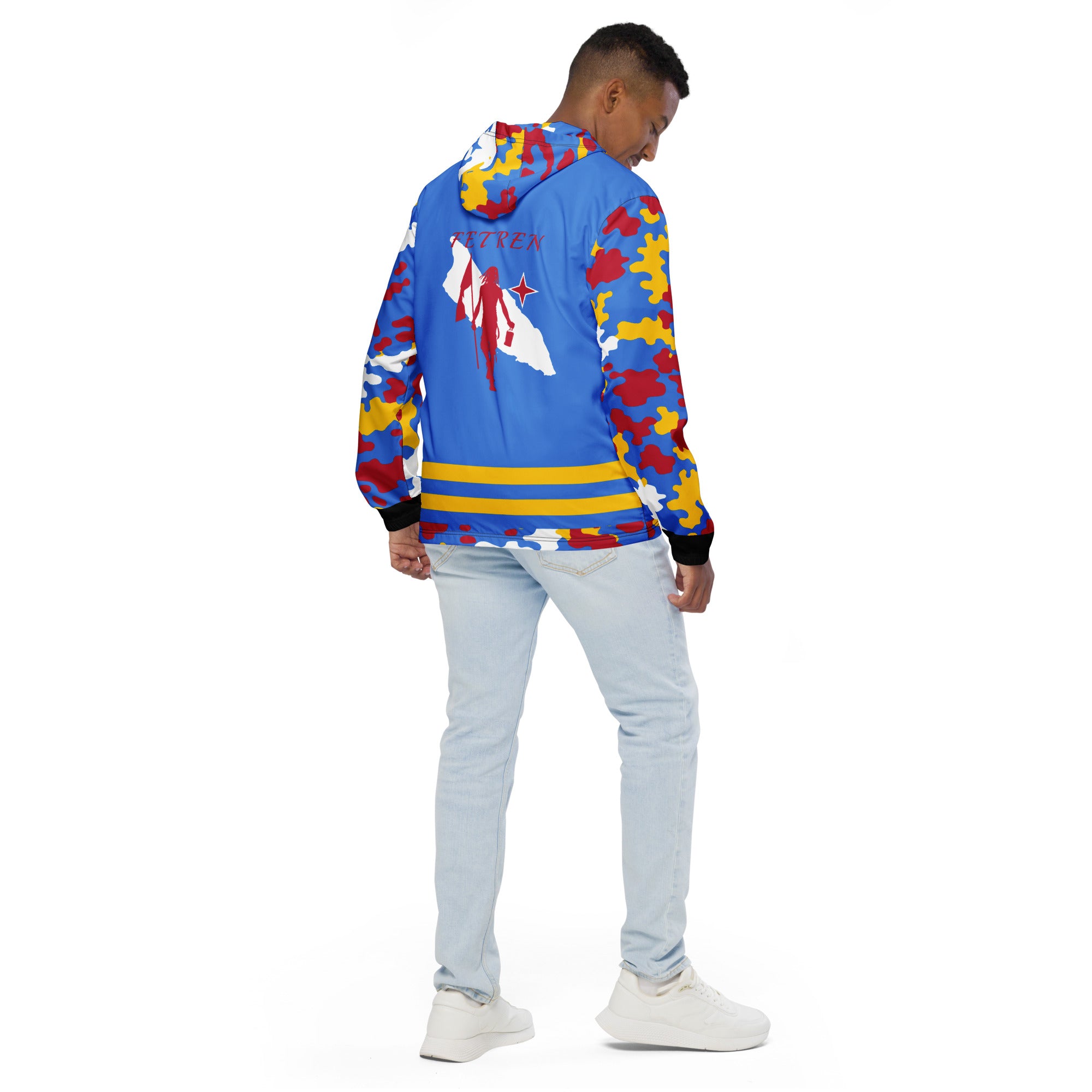 Fetren CAMO Jacket (Aruba Blue)-Fete Massive