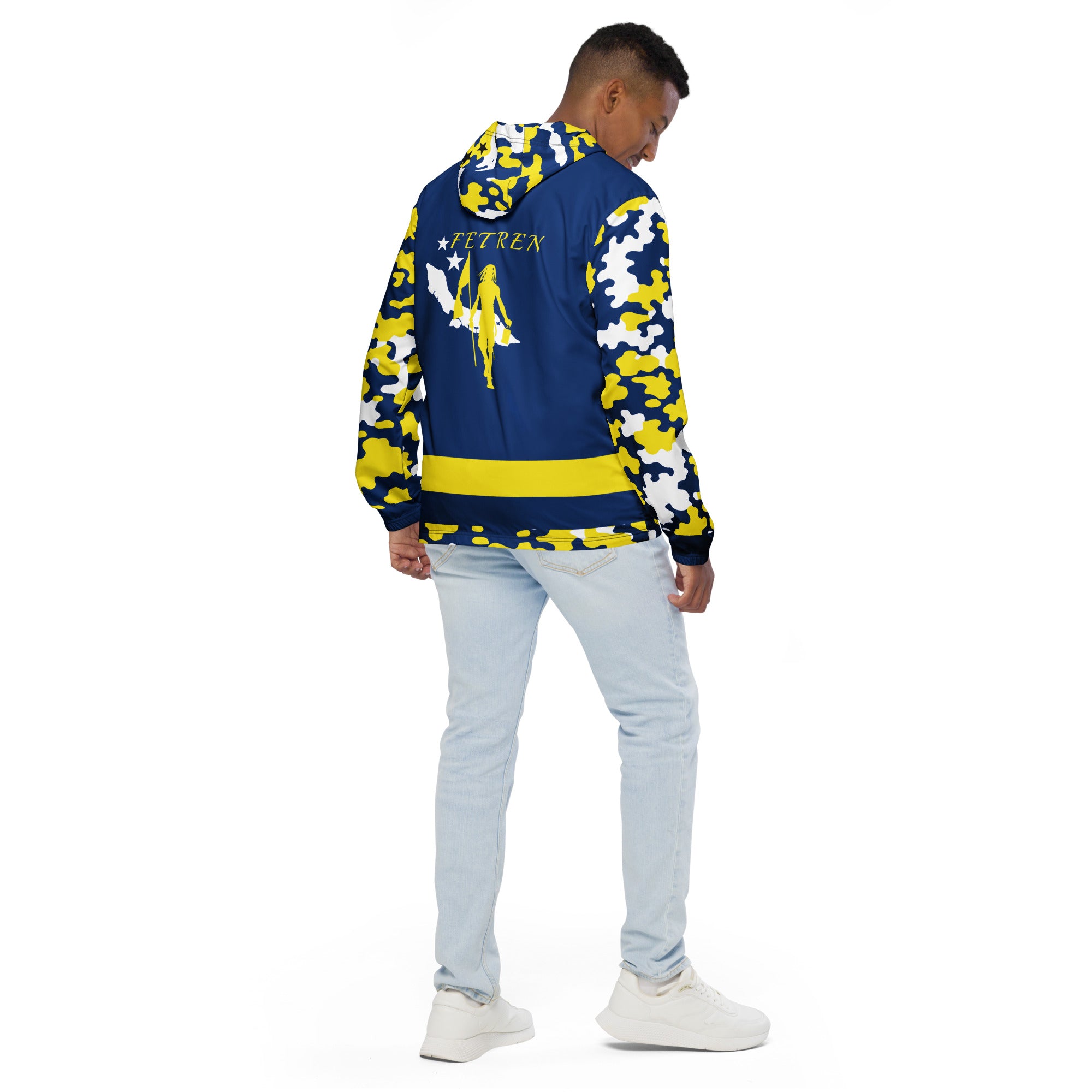 Fetren CAMO Jacket (Curacao Blue)-Fete Massive