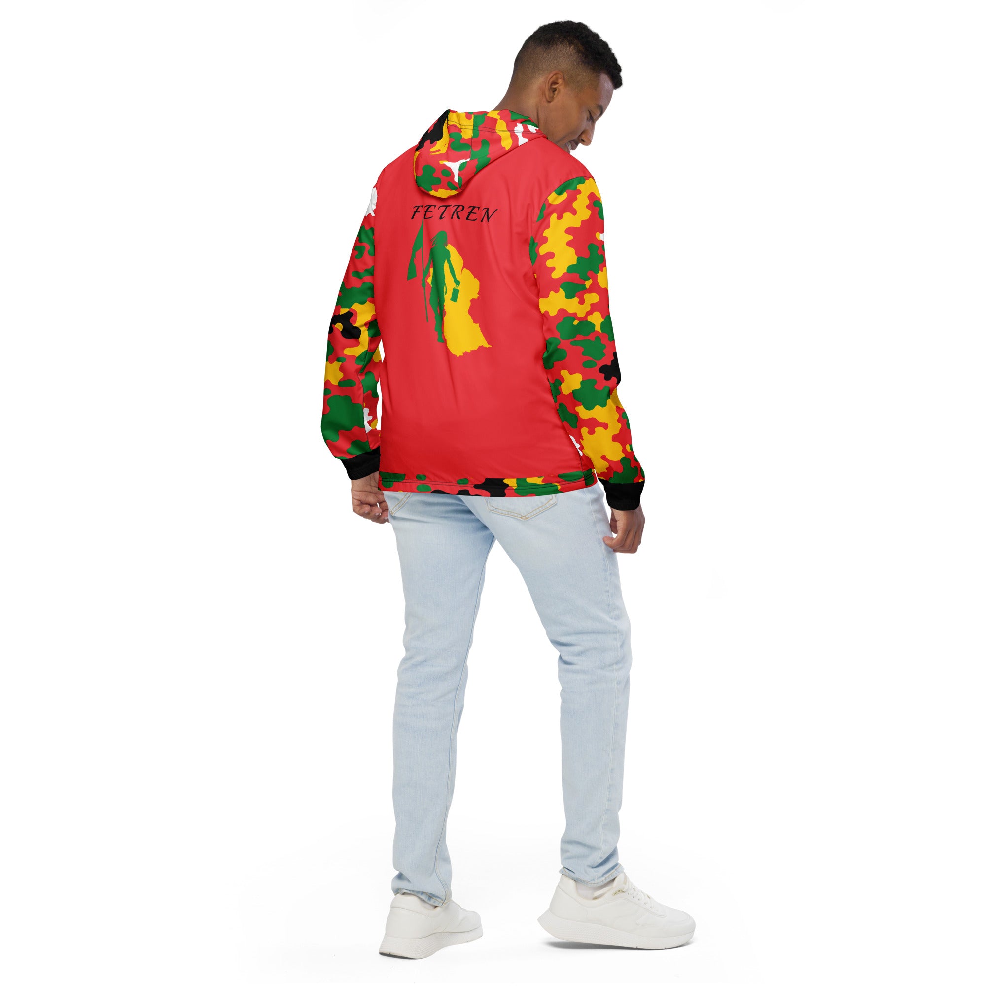 Fetren CAMO Jacket (Guyana Red)-Fete Massive