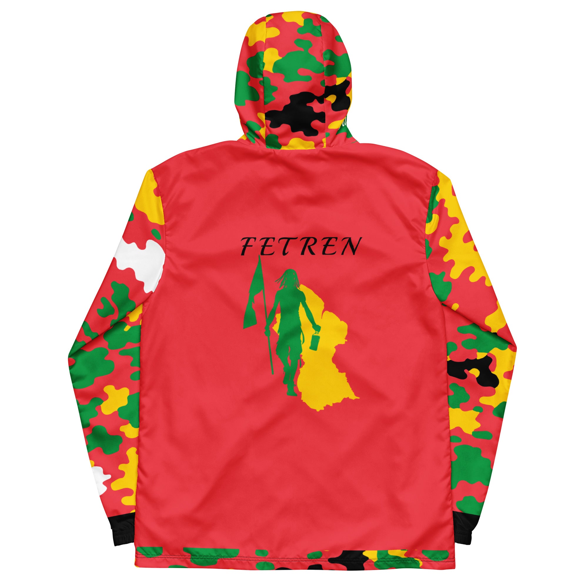 Fetren CAMO Jacket (Guyana Red)-Fete Massive