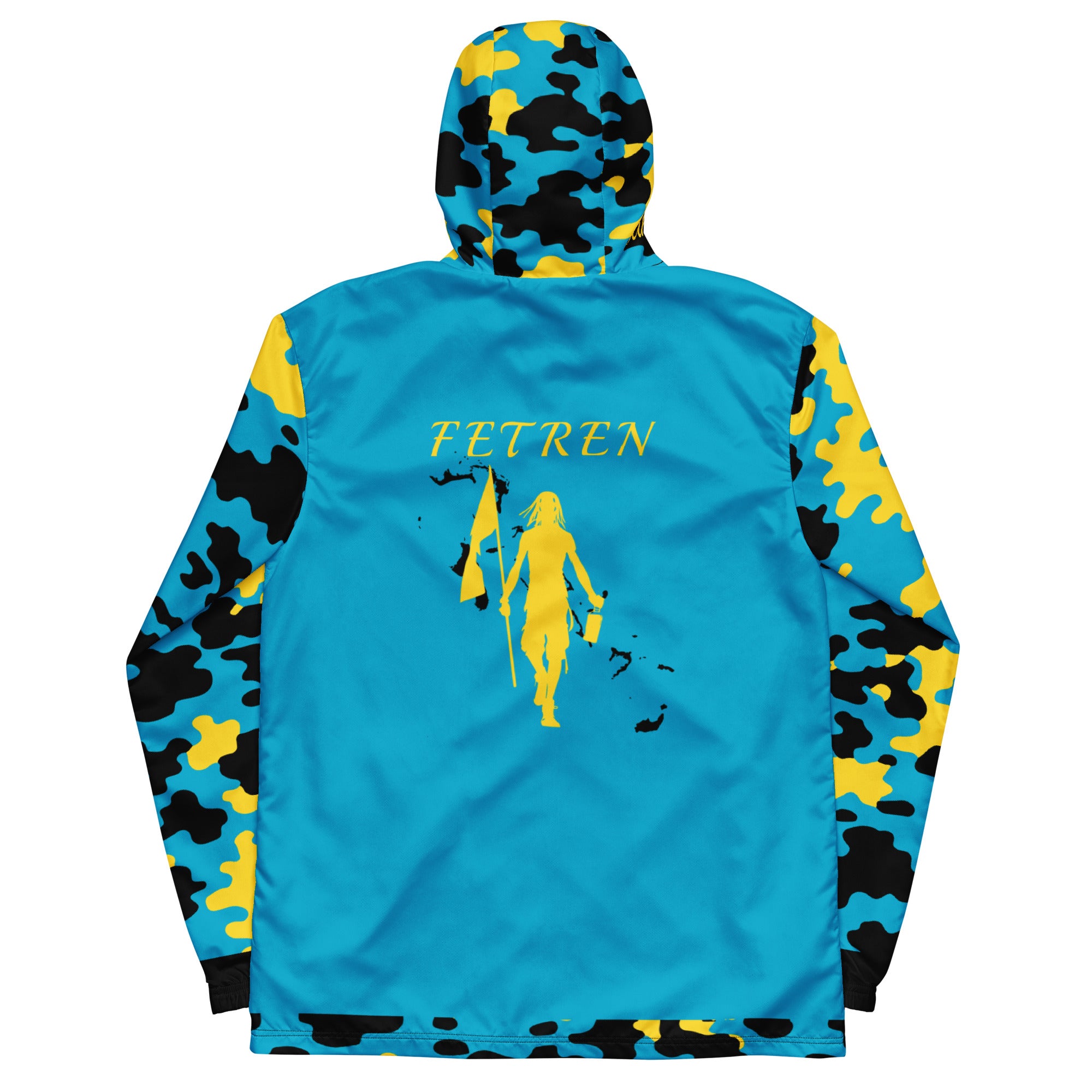 Fetren CAMO Jacket (Bahamas Blue)-Fete Massive