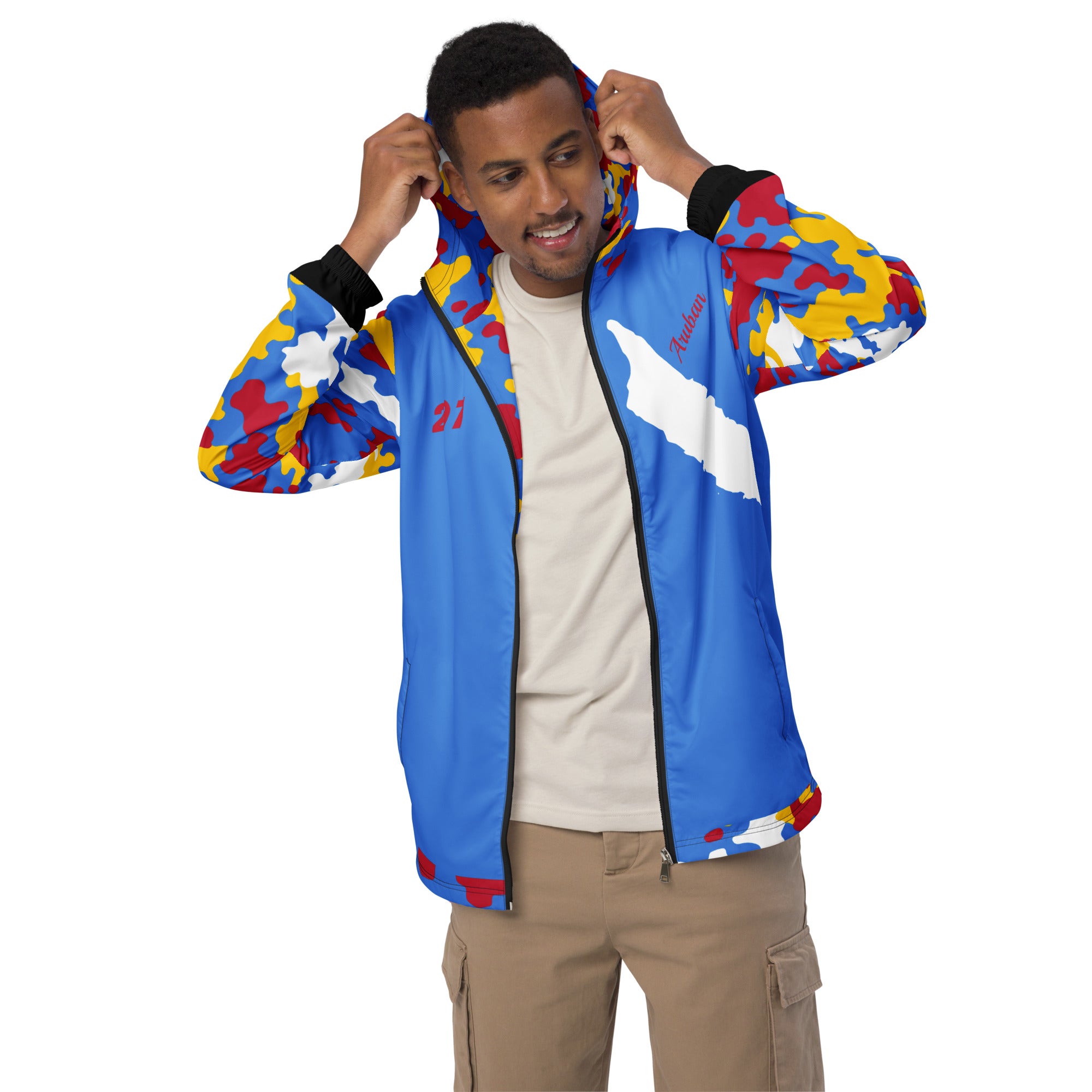 Fetren CAMO Jacket (Aruba Blue)-Fete Massive