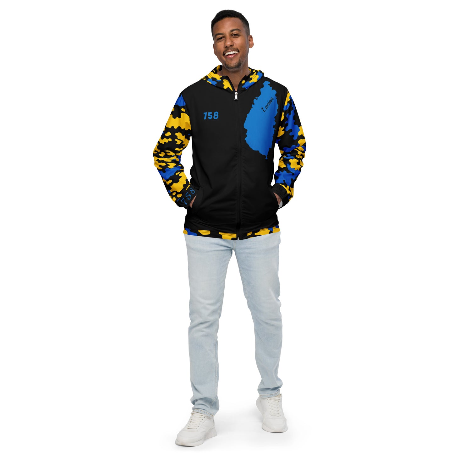 Fetren (Saint Lucia Black) Men’s windbreaker