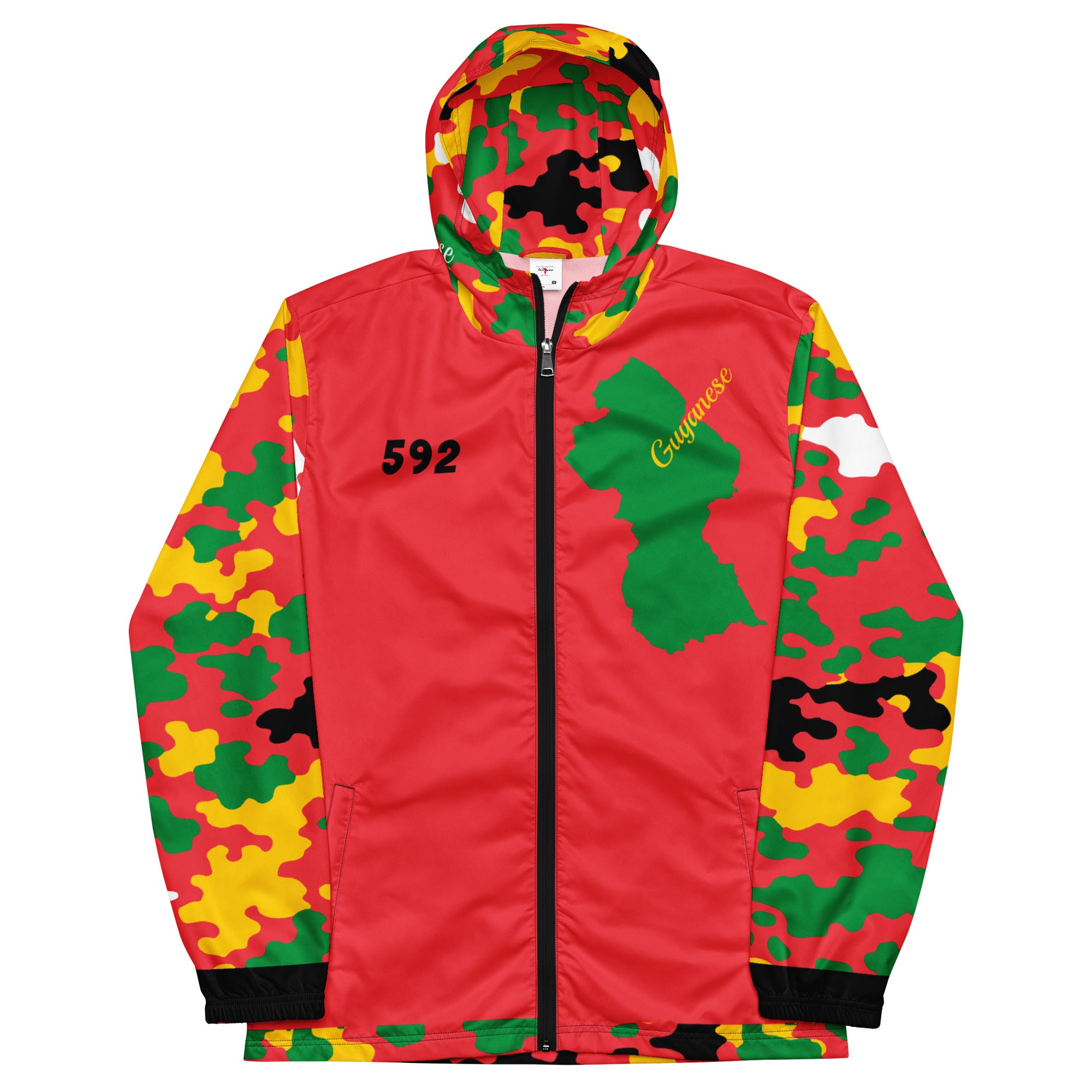 Fetren CAMO Jacket (Guyana Red)-Fete Massive