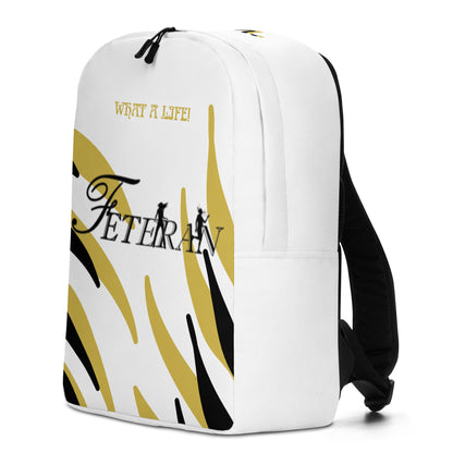 Feteran Black & Gold Minimalist Backpack