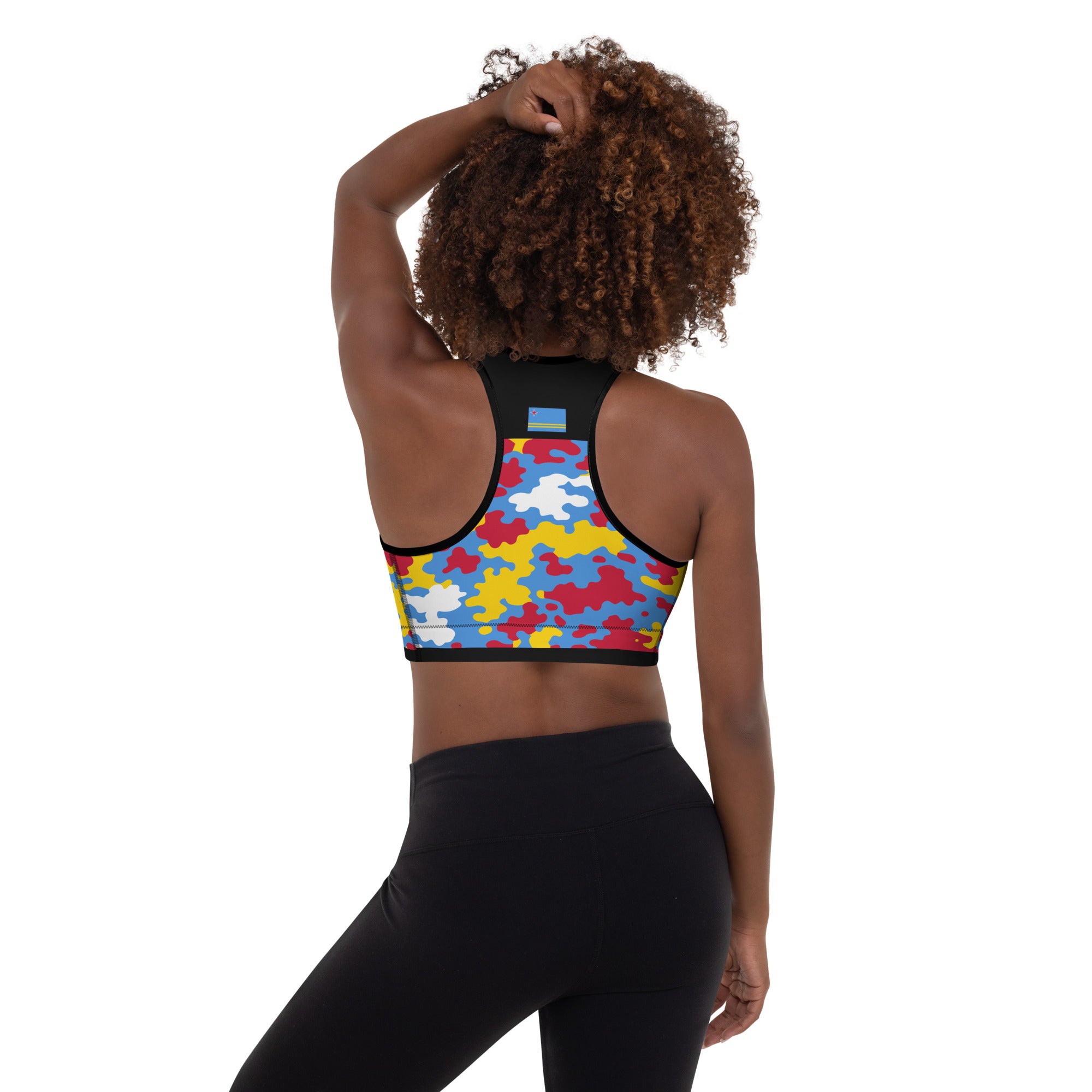 Aruba CAMO Padded Sports Bra-Fete Massive