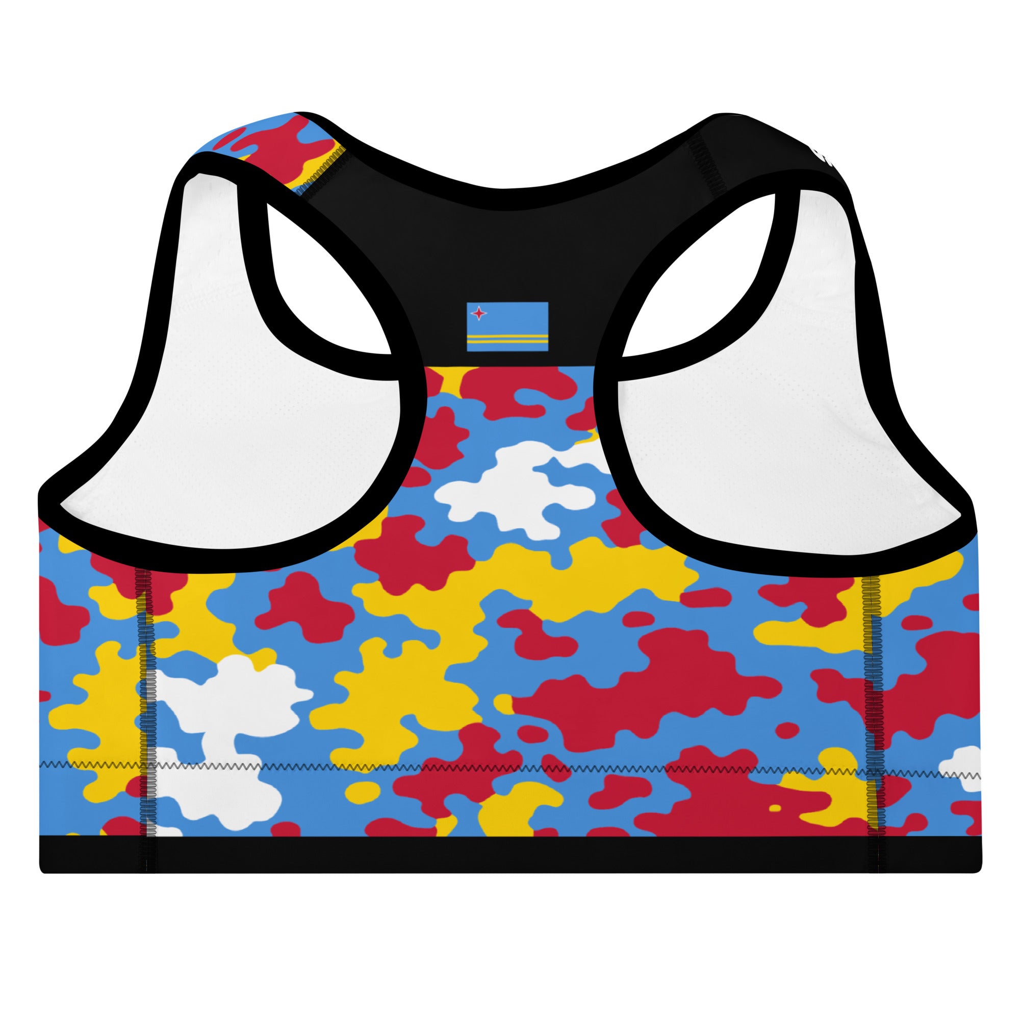 Aruba CAMO Padded Sports Bra-Fete Massive