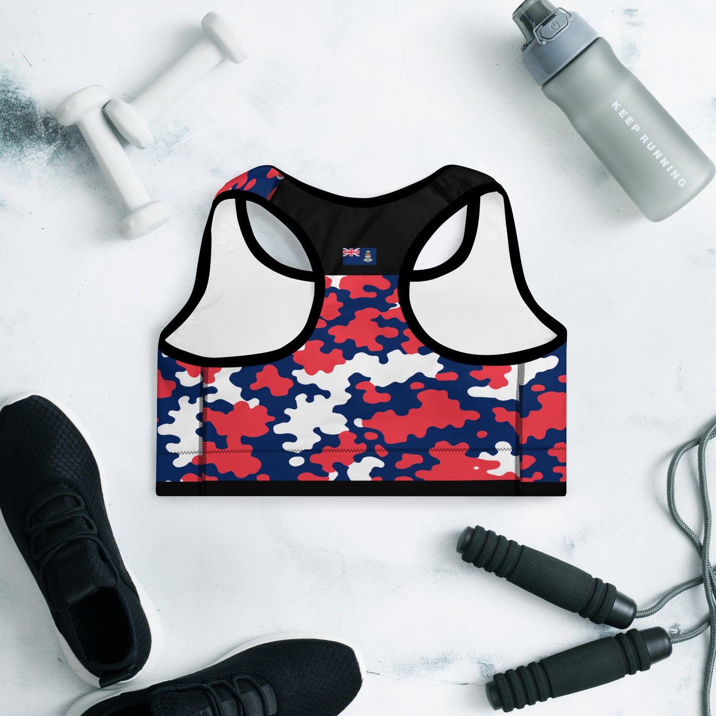 Cayman Islands CAMO Padded Sports Bra