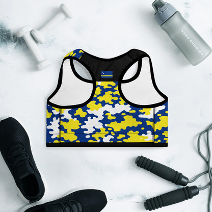 Curacao CAMO Padded Sports Bra