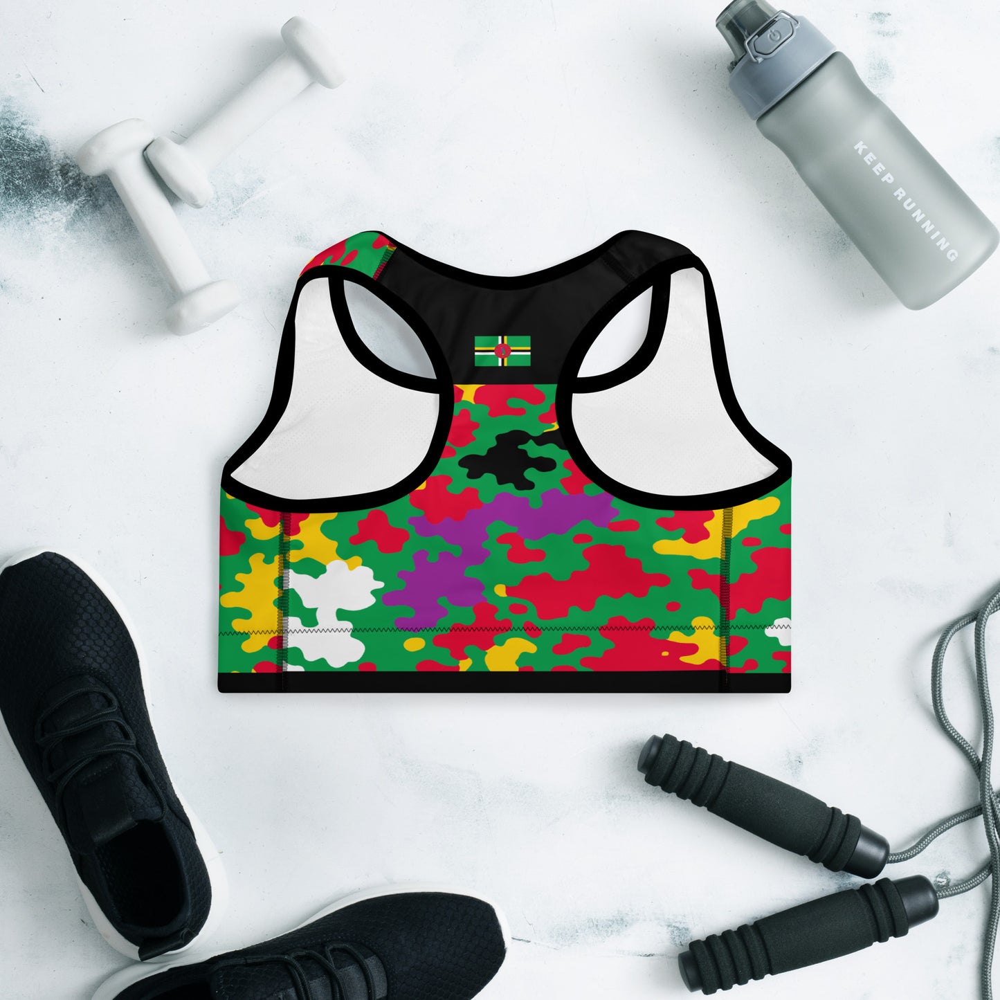 Dominica CAMO Padded Sports Bra