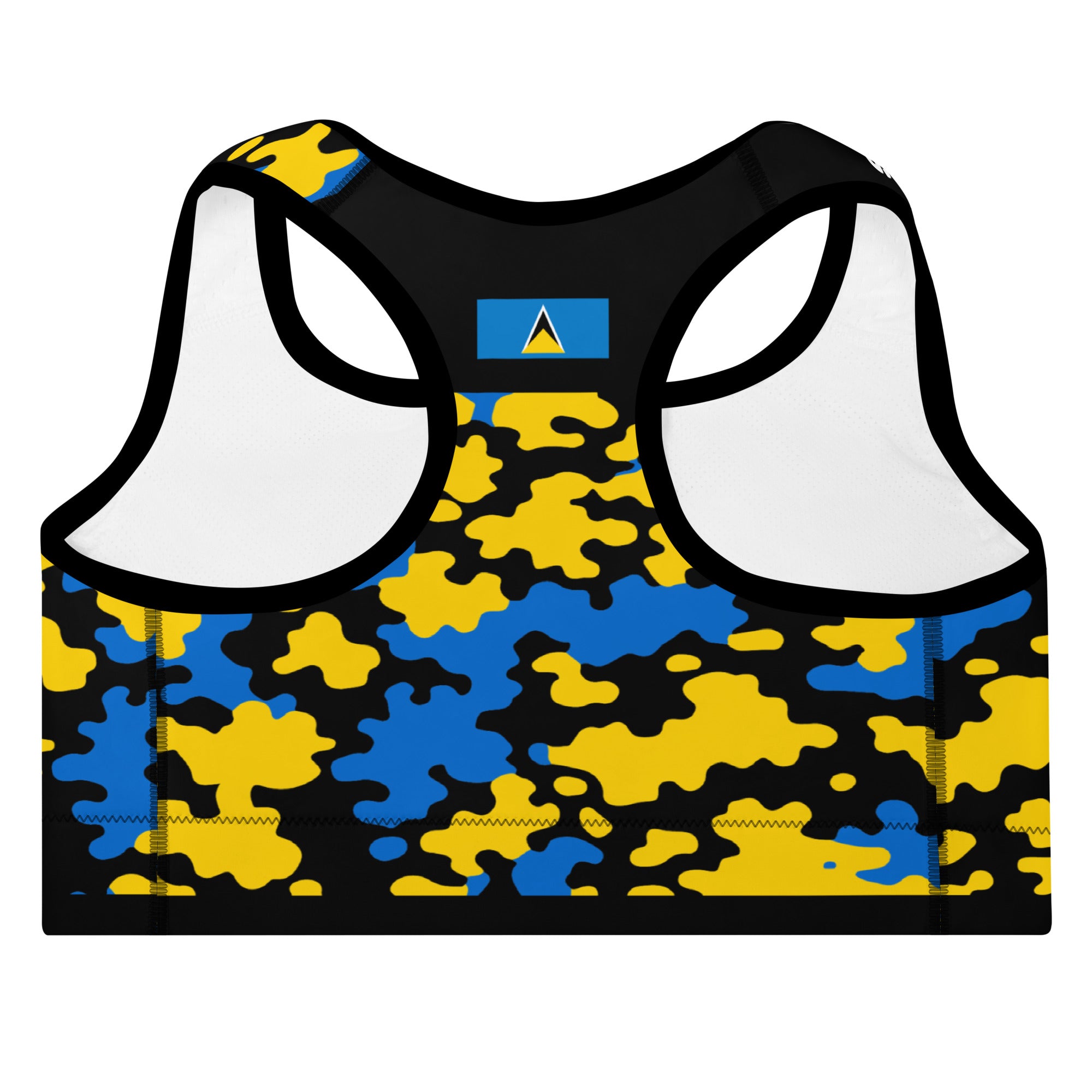 St. Lucia CAMO Padded Sports Bra-Fete Massive