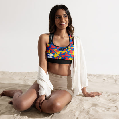 Antigua & Barbuda CAMO Padded Sports Bra