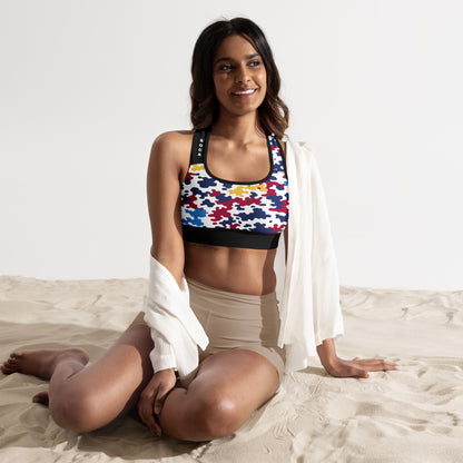 Virgin Islands CAMO Padded Sports Bra