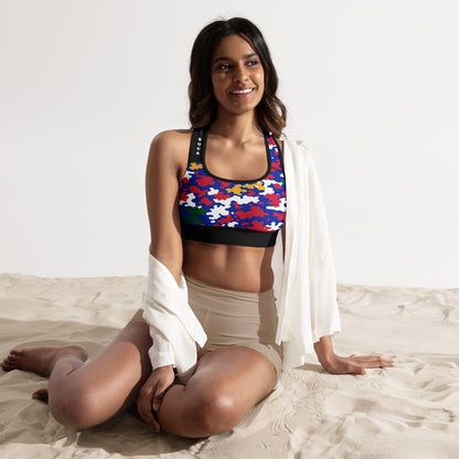 Haiti CAMO Padded Sports Bra