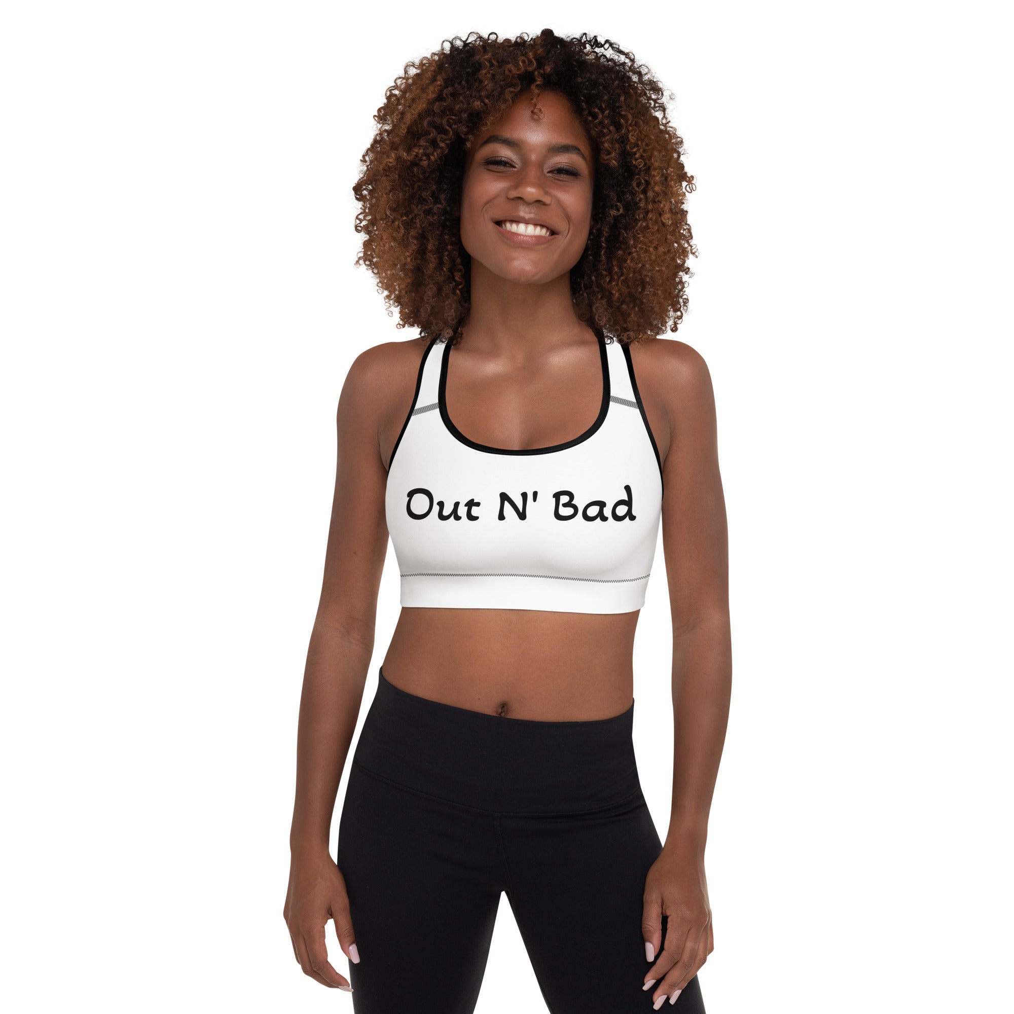 Out N Bad Padded Sports Bra-Fete Massive