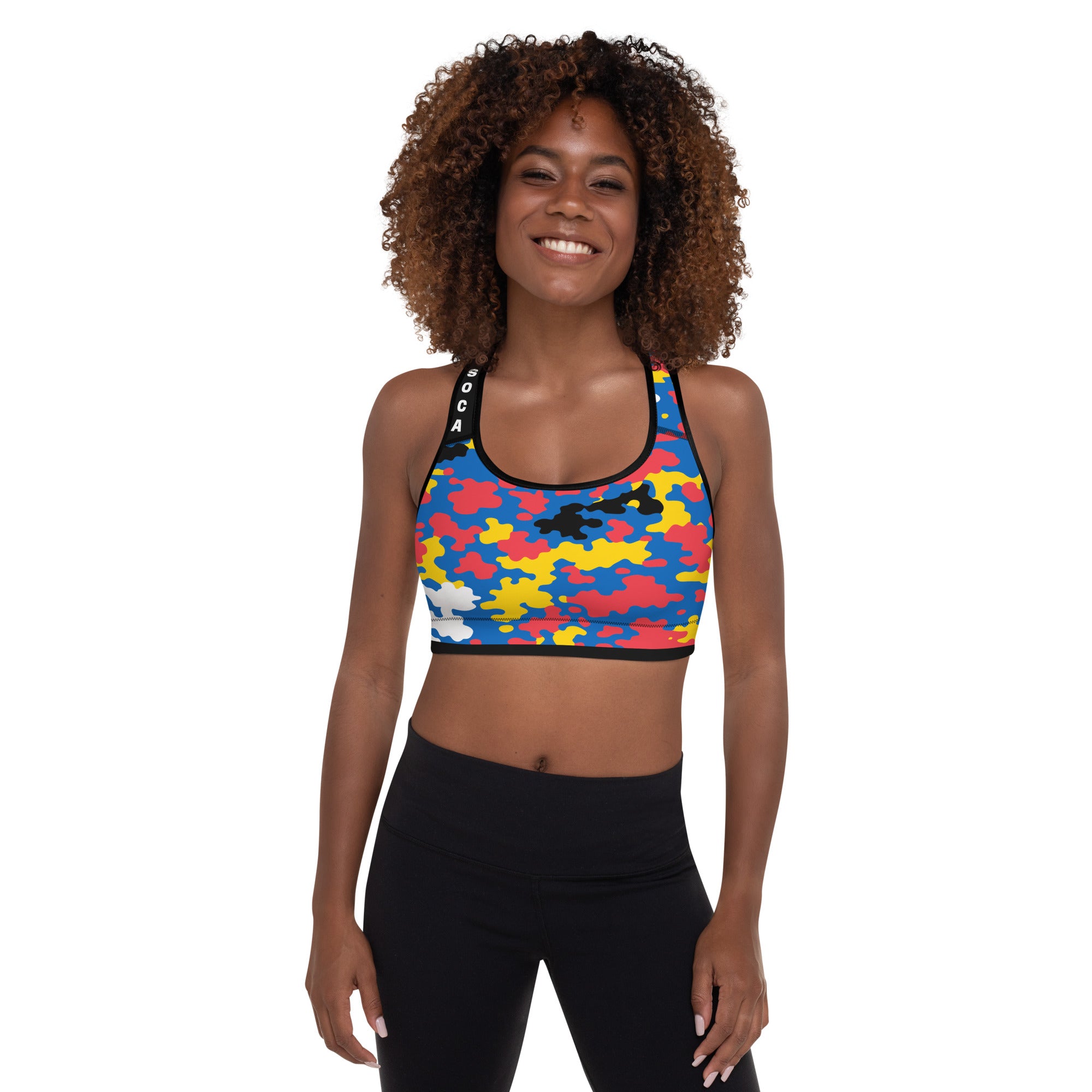 Antigua & Barbuda Padded Sports Bra-Fete Massive