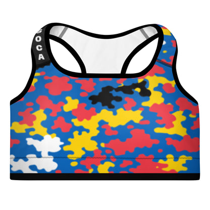 Antigua & Barbuda CAMO Padded Sports Bra-Fete Massive