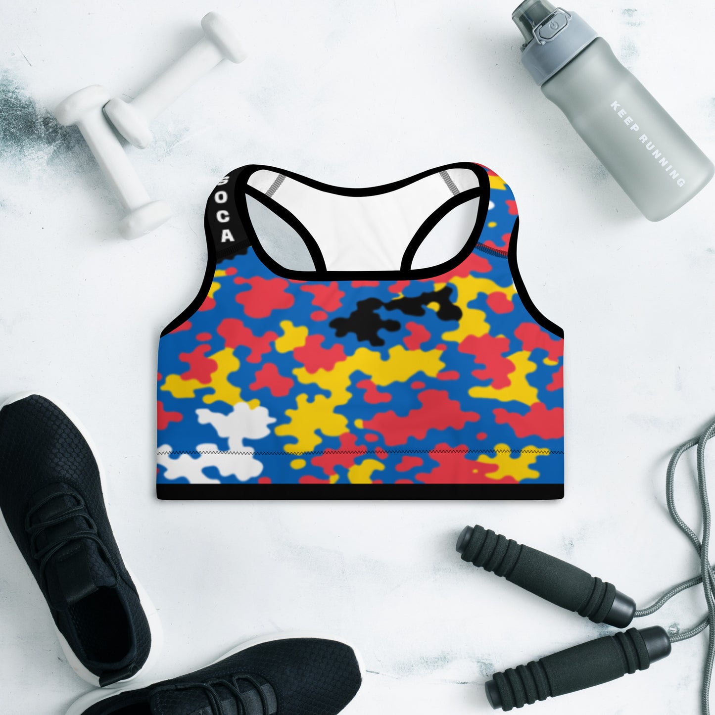 Antigua & Barbuda CAMO Padded Sports Bra