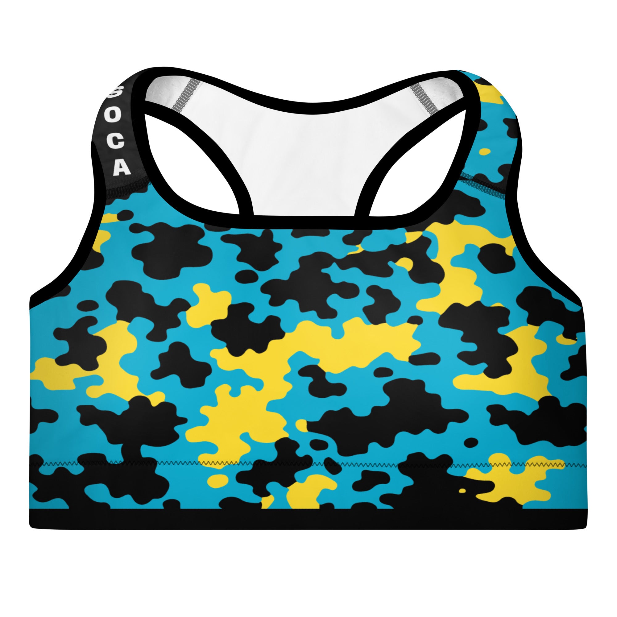 Bahamas CAMO Padded Sports Bra-Fete Massive