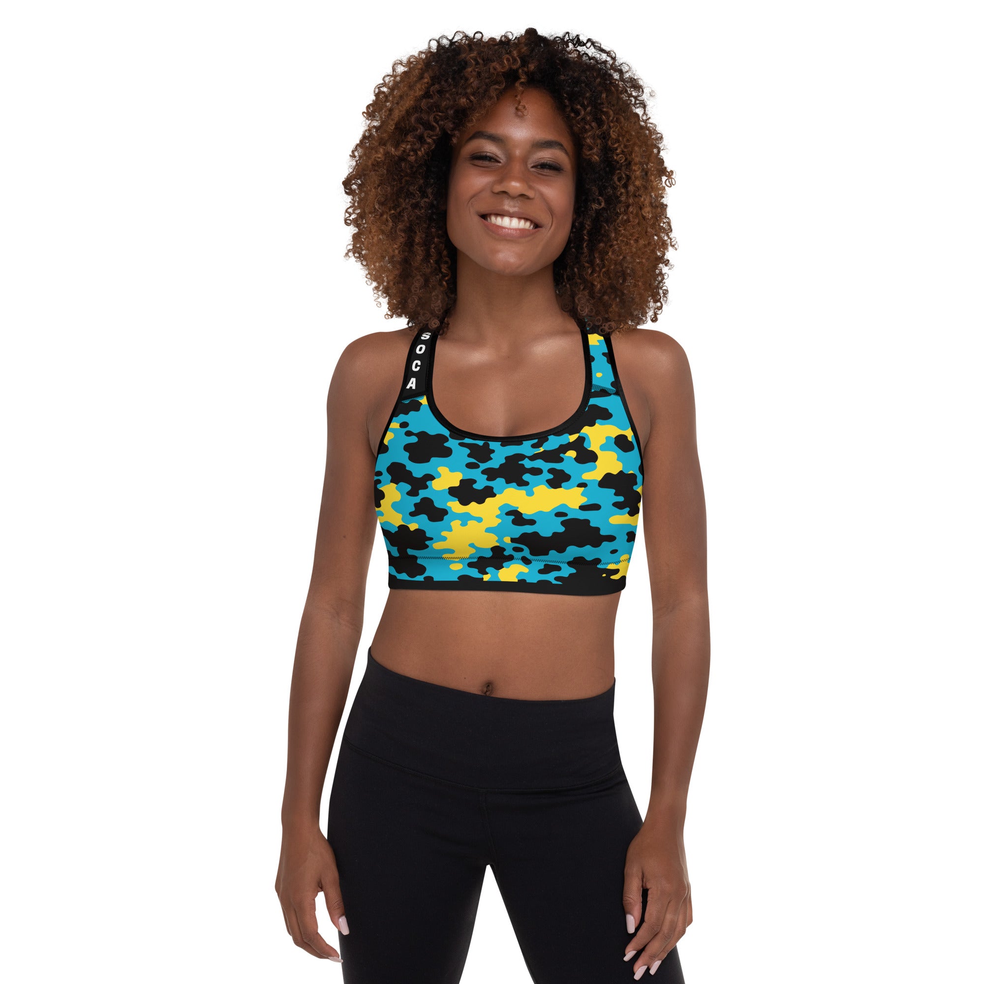 Bahamas CAMO Padded Sports Bra-Fete Massive