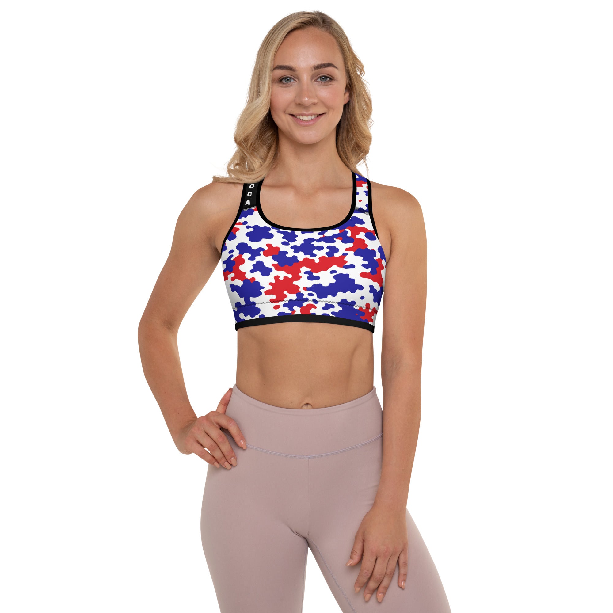 Belize CAMO Padded Sports Bra-Fete Massive