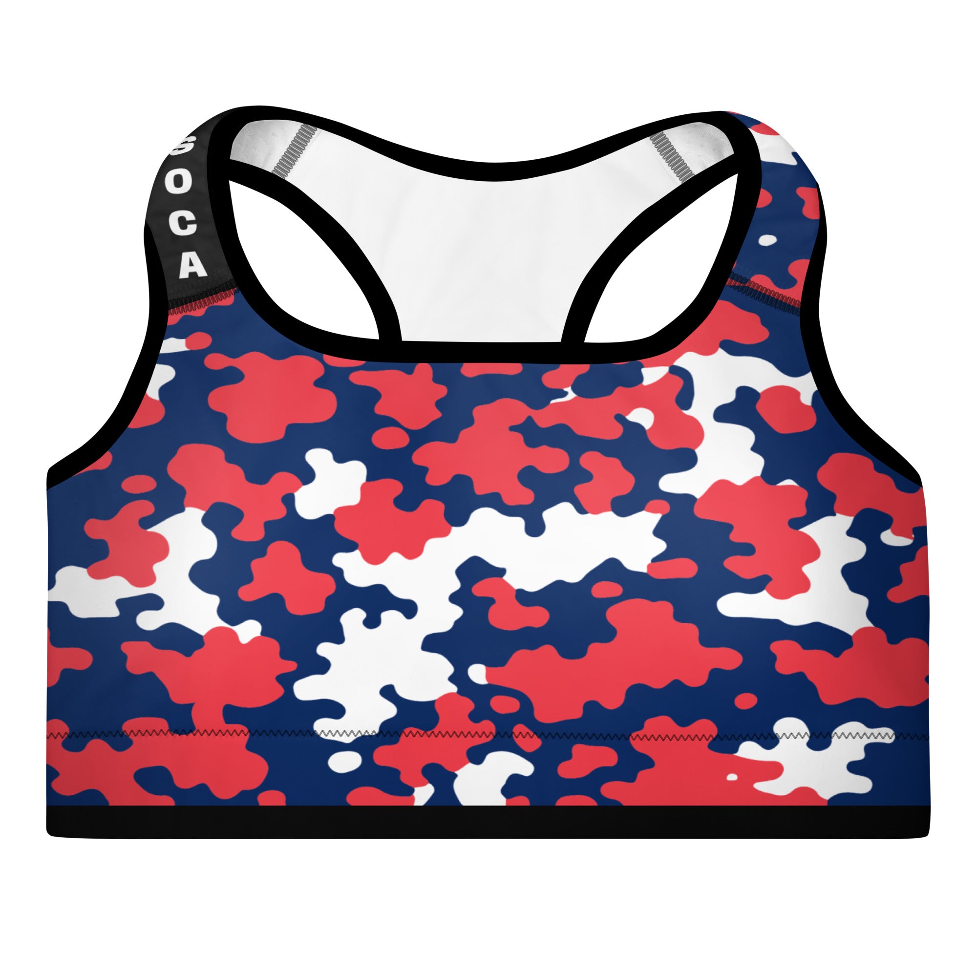 Cayman Islands CAMO Padded Sports Bra-Fete Massive