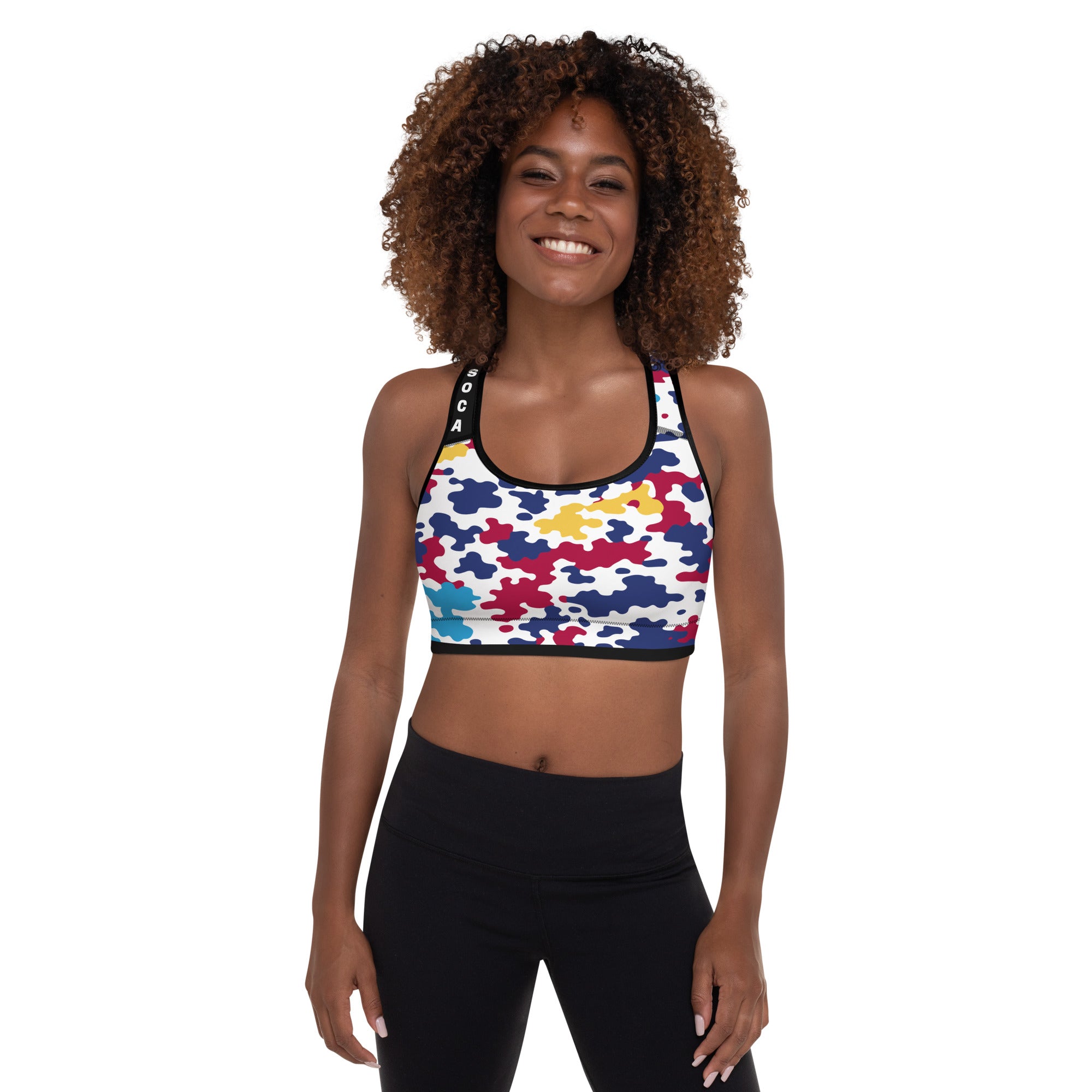 Virgin Islands CAMO Padded Sports Bra-Fete Massive