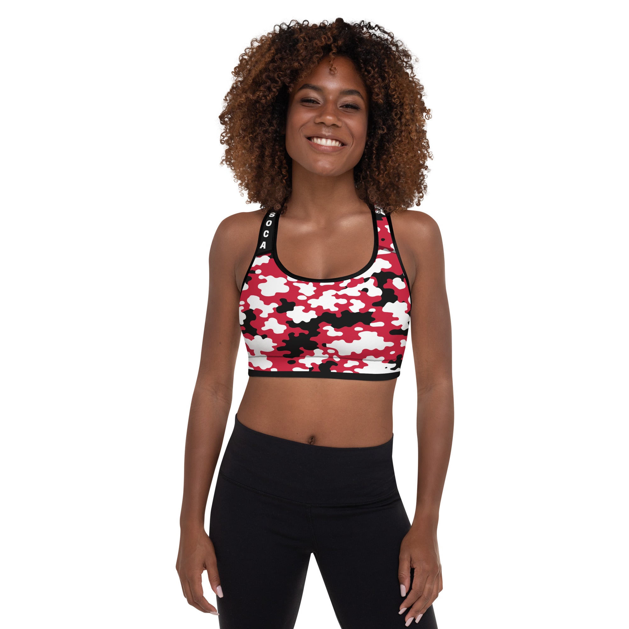 Trinidad CAMO Padded Sports Bra-Fete Massive