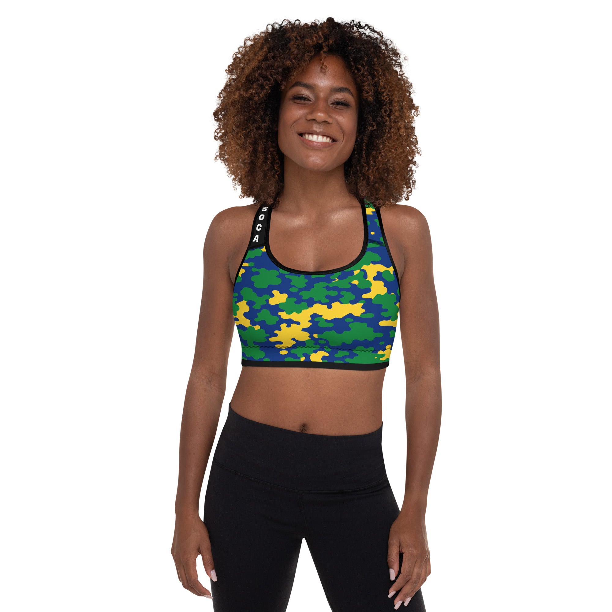 Saint Vincent CAMO Padded Sports Bra-Fete Massive