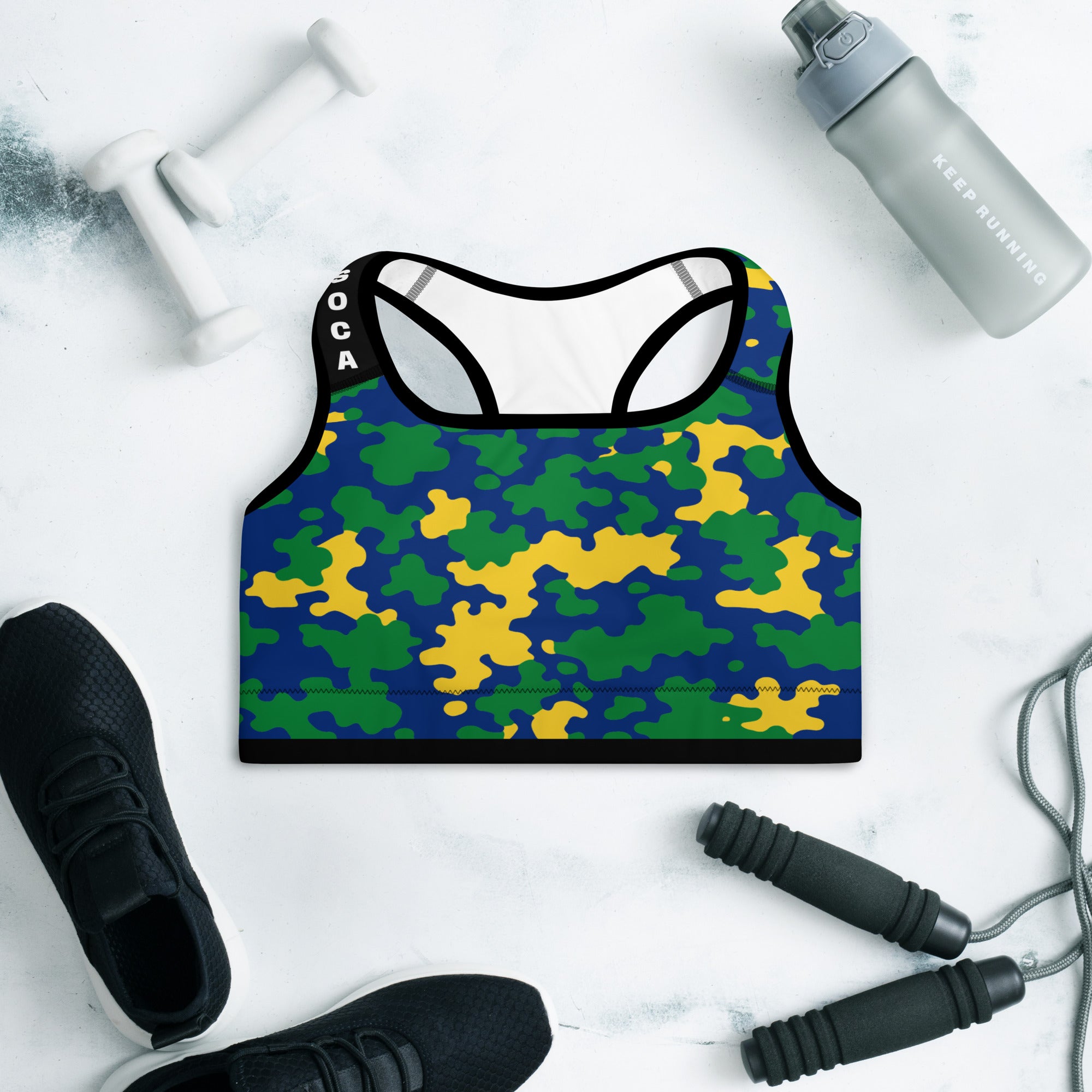 Saint Vincent CAMO Padded Sports Bra-Fete Massive