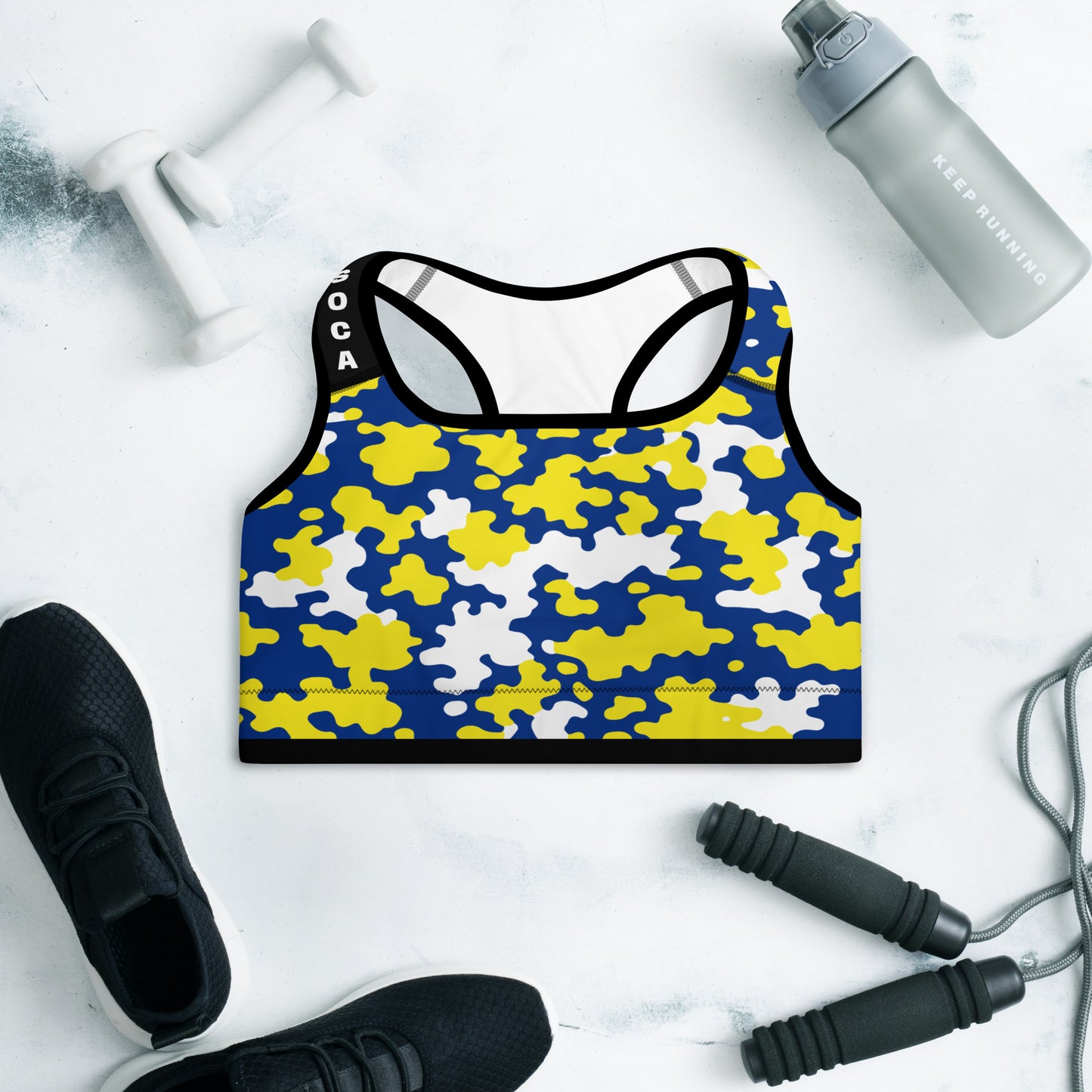 Curacao CAMO Padded Sports Bra