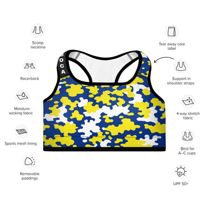 Curacao CAMO Padded Sports Bra