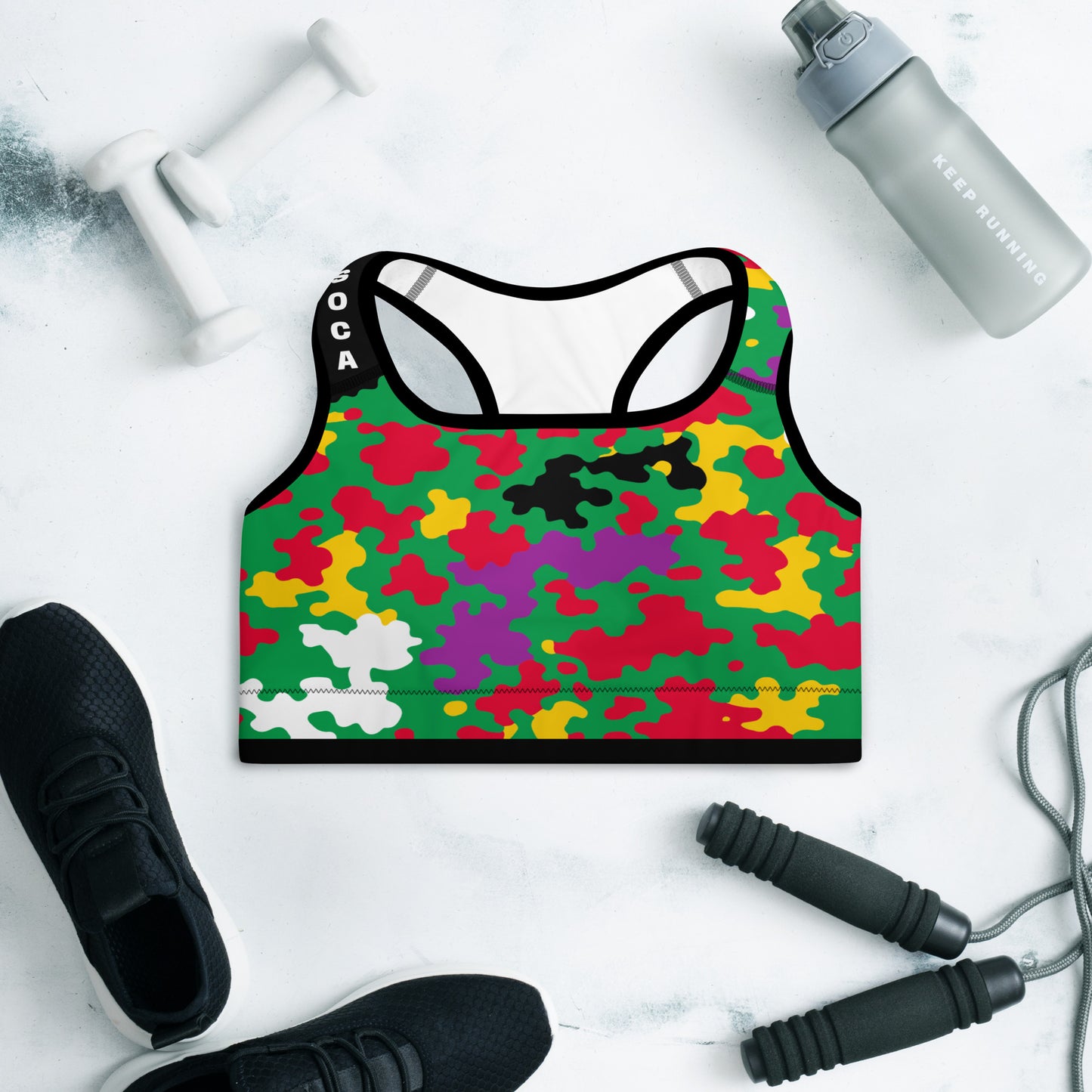 Dominica CAMO Padded Sports Bra