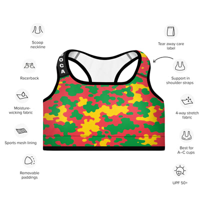 Grenanda CAMO Padded Sports Bra