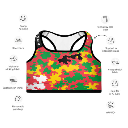 Guyana CAMO Padded Sports Bra