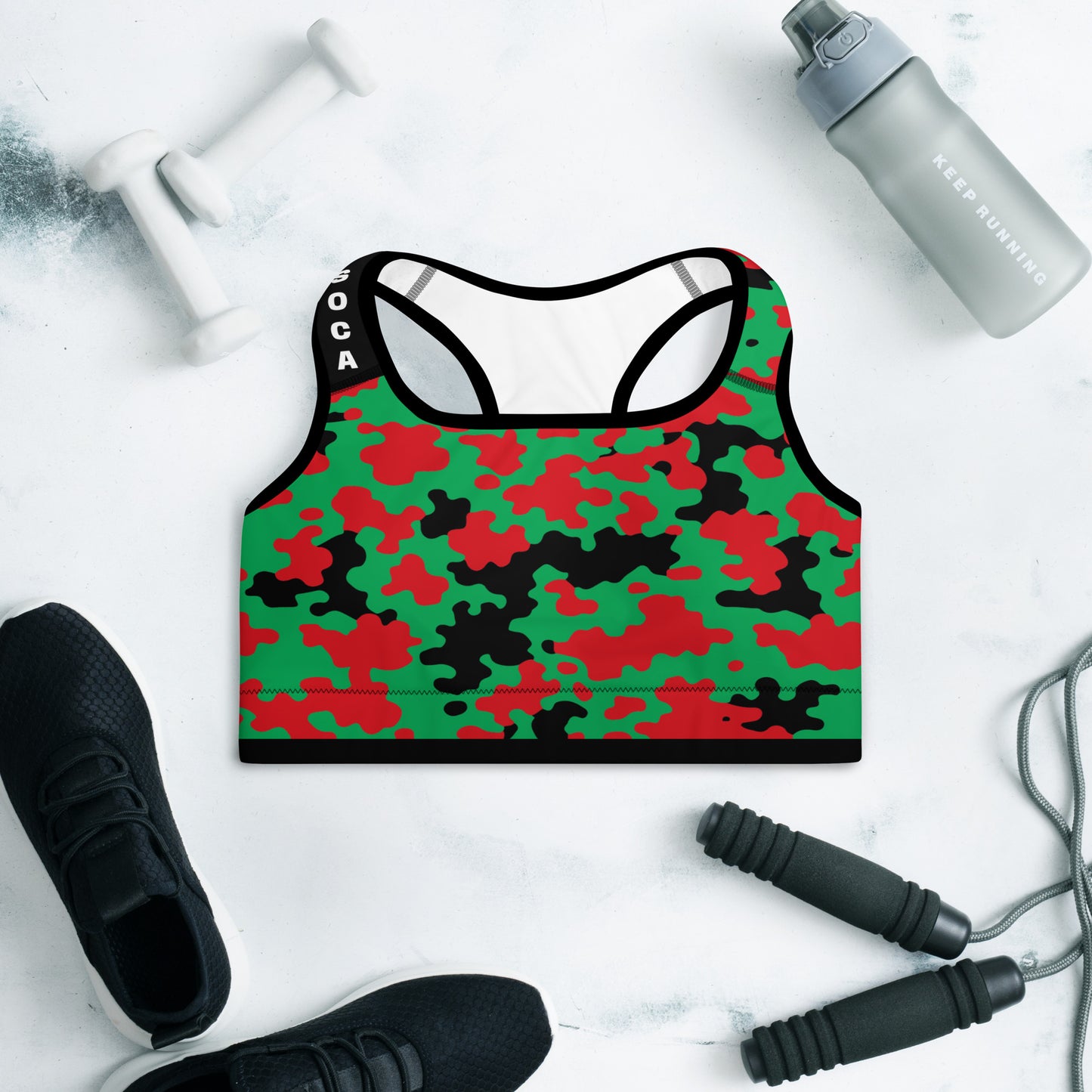 Martinique CAMO Padded Sports Bra